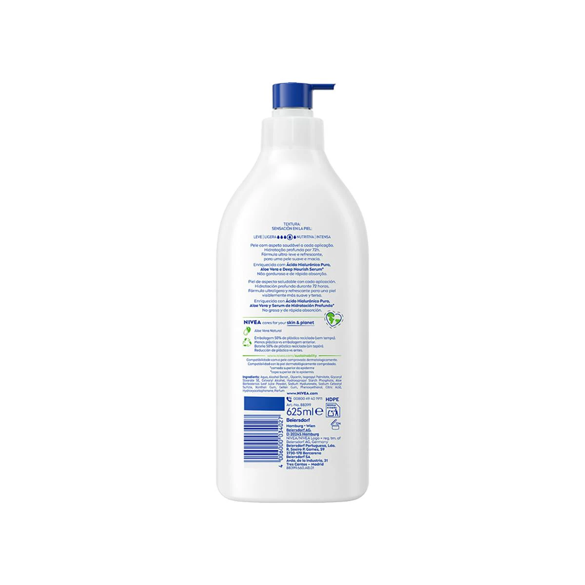 Nivea Aloe Vera Loción Corporal 625Ml
