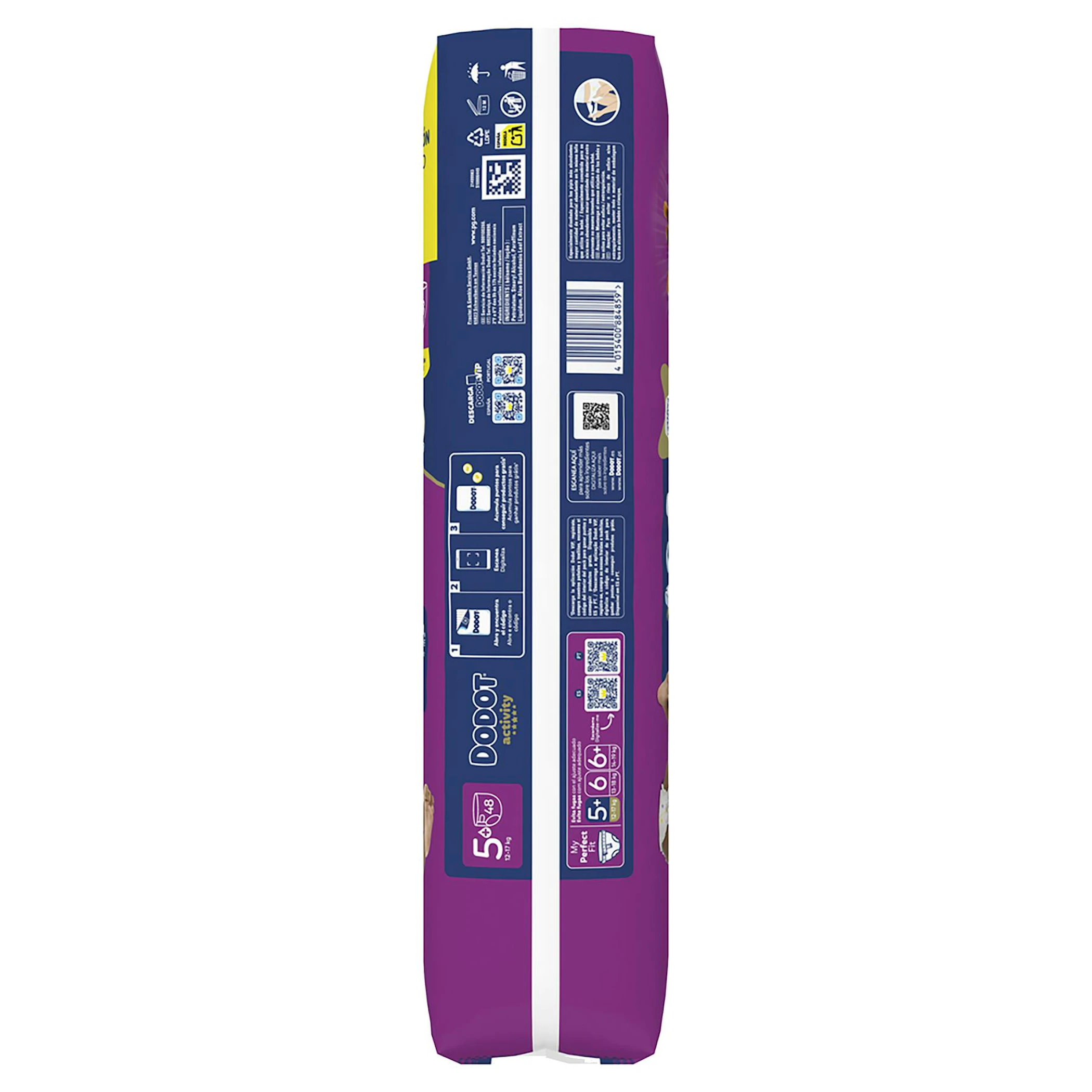 Pañales Activity Talla 6+ (14-19 Kg) Dodot 44 Uds