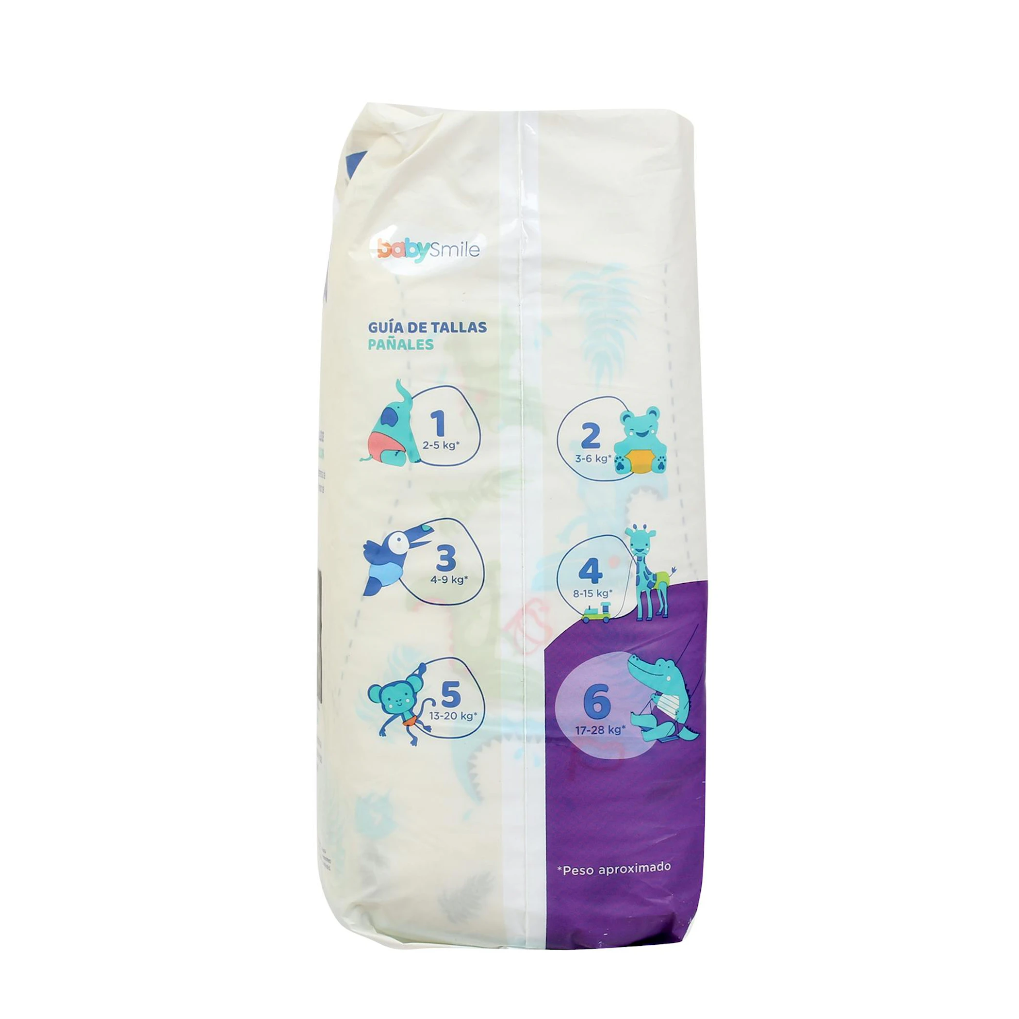 Fraldas Tamanho 6 (17-28 Kg) BabySmile 30 Unid.