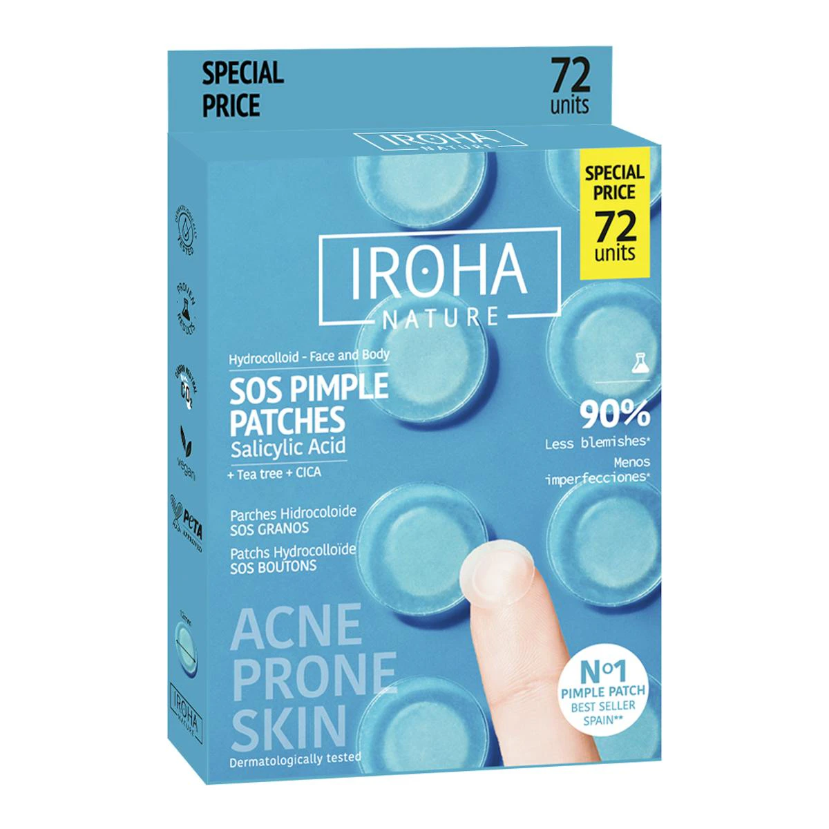 Parches Granos SOS Iroha Nature Pack 72 Uds Parches Granos SOS Iroha Nature Pack 72 Uds 0