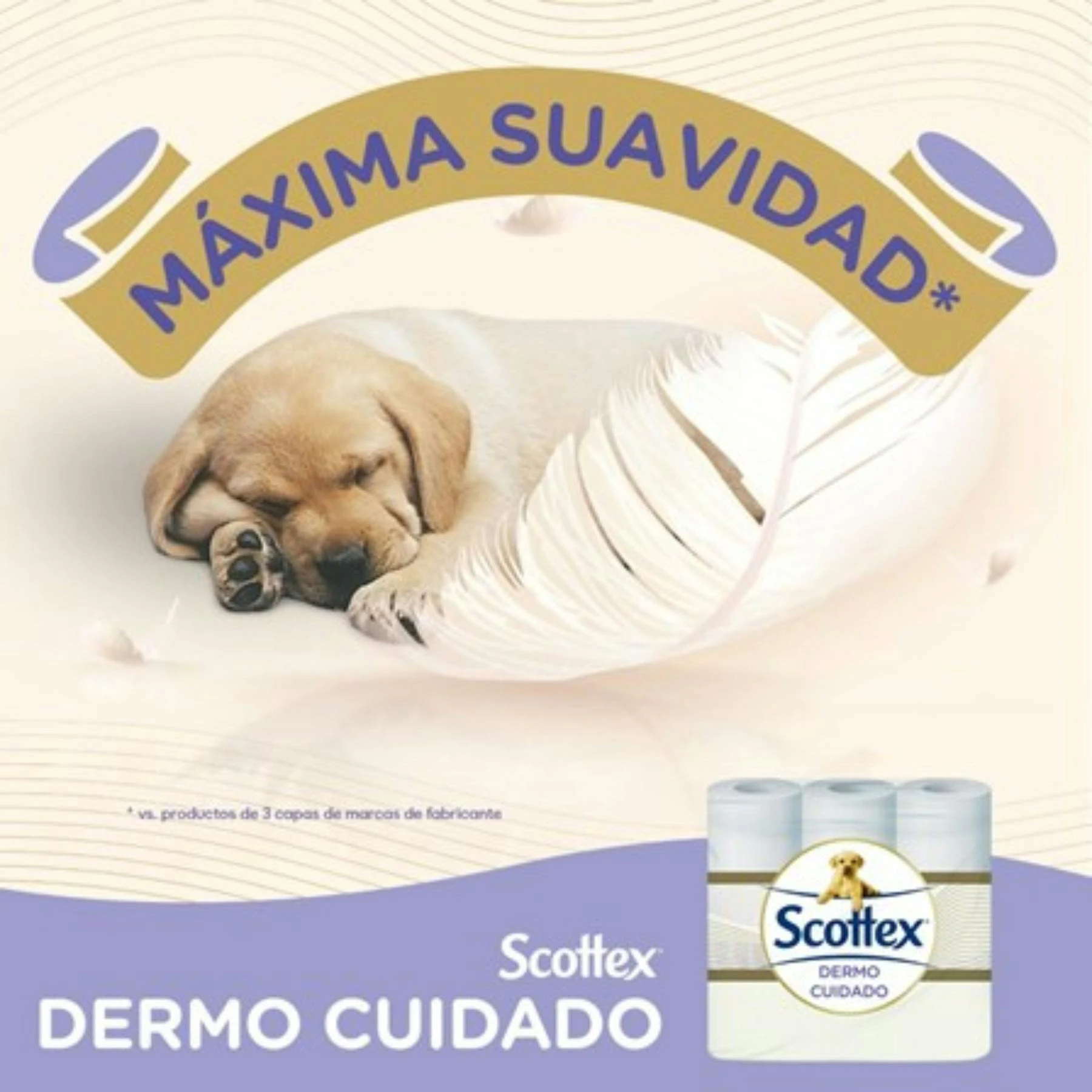 Papel Higiénico Dermo Cuidado Scottex 6 Uds