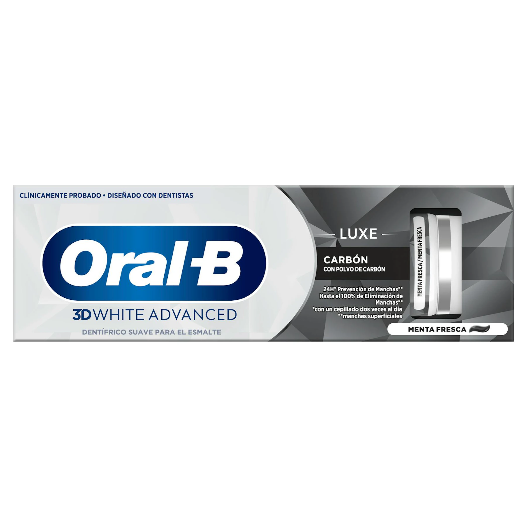Pasta De Dientes 3D White Advanced Carbón Oral-B 75Ml