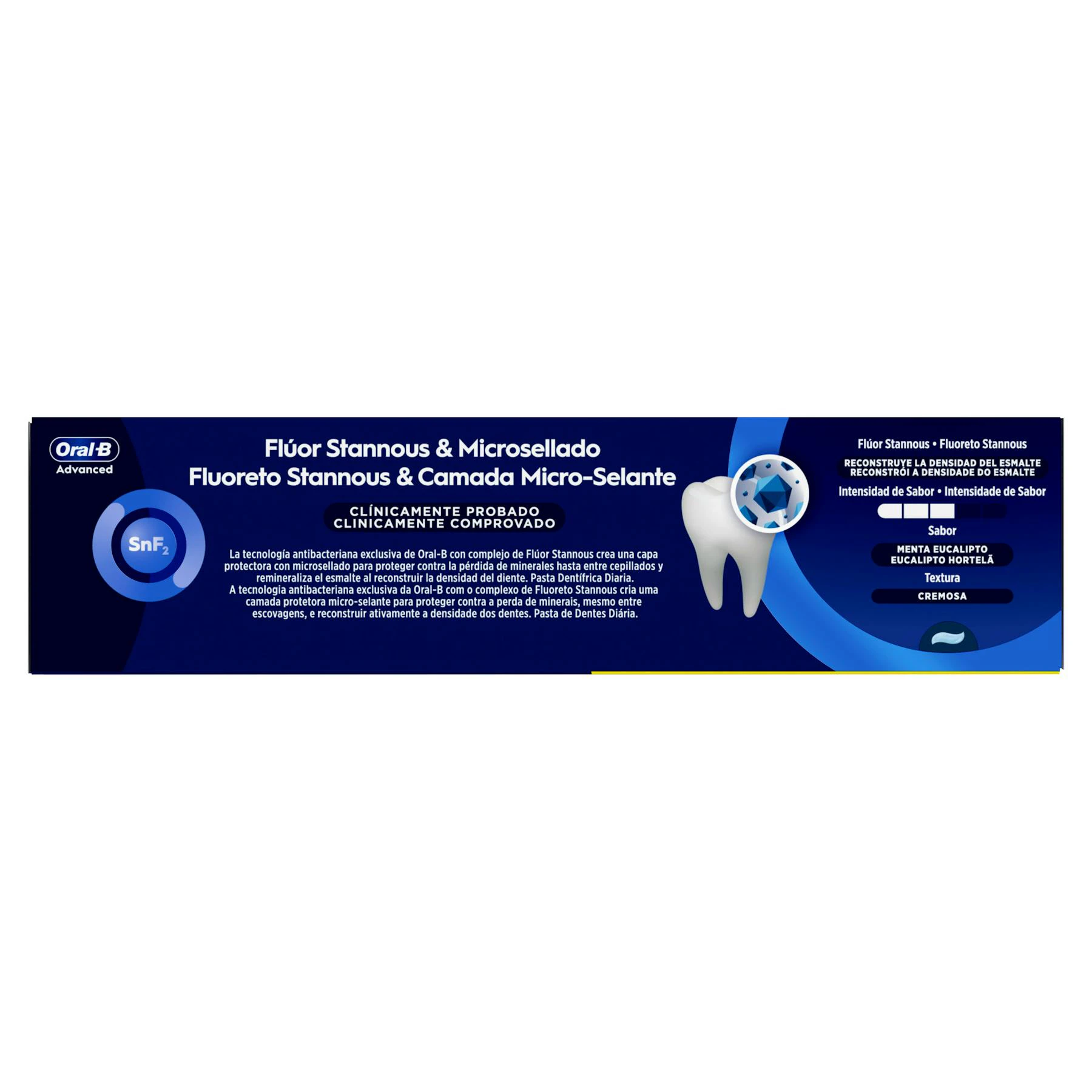 Pasta De Dientes Advanced Fortalece Esmalte Oral- B 2 Uds