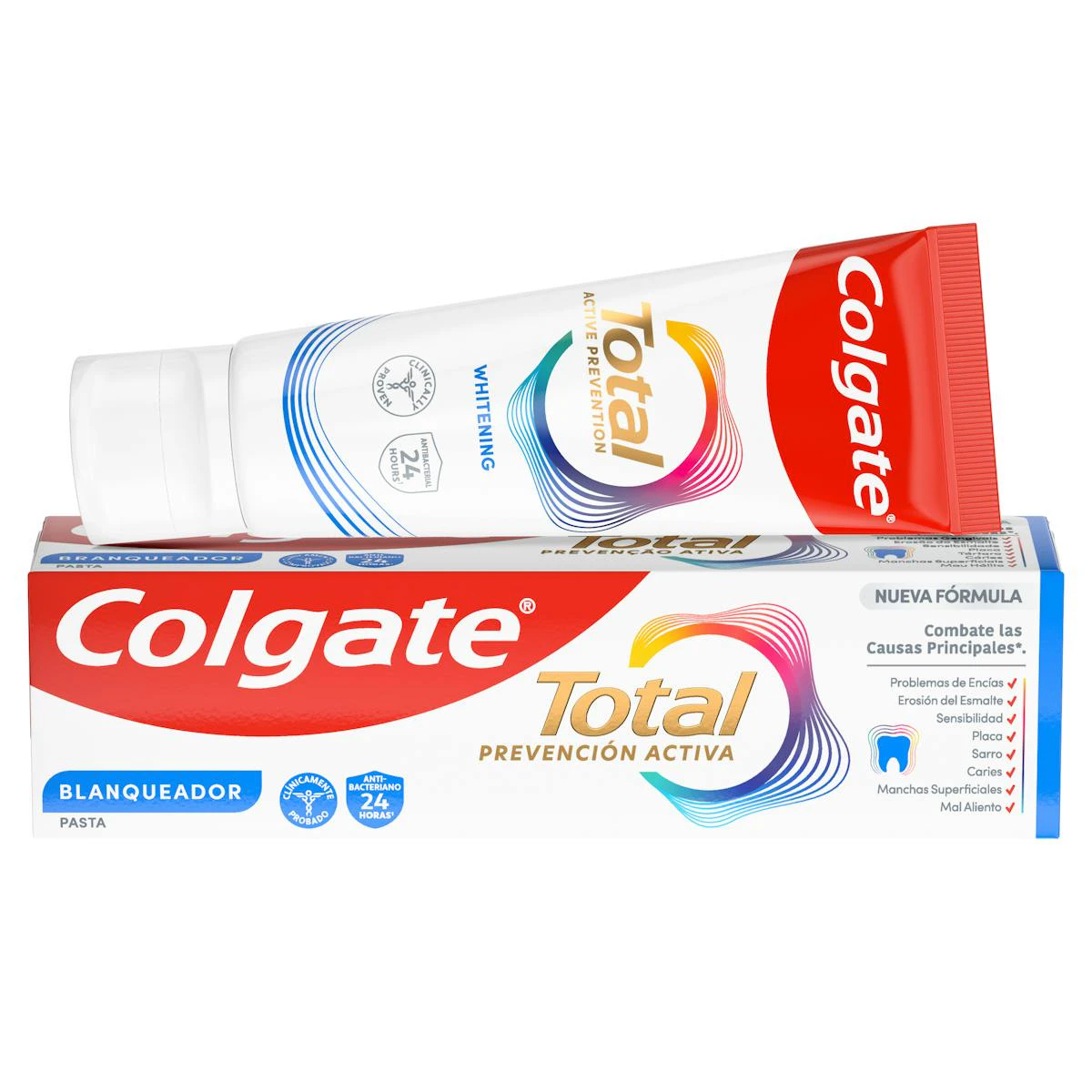 Pasta De Dientes Prevención Activa Blanqueadora Colgate Total 75Ml