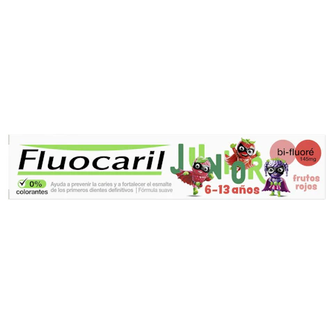 Dentífrico Fluocaril Junior Frutos Rojos 75 ml