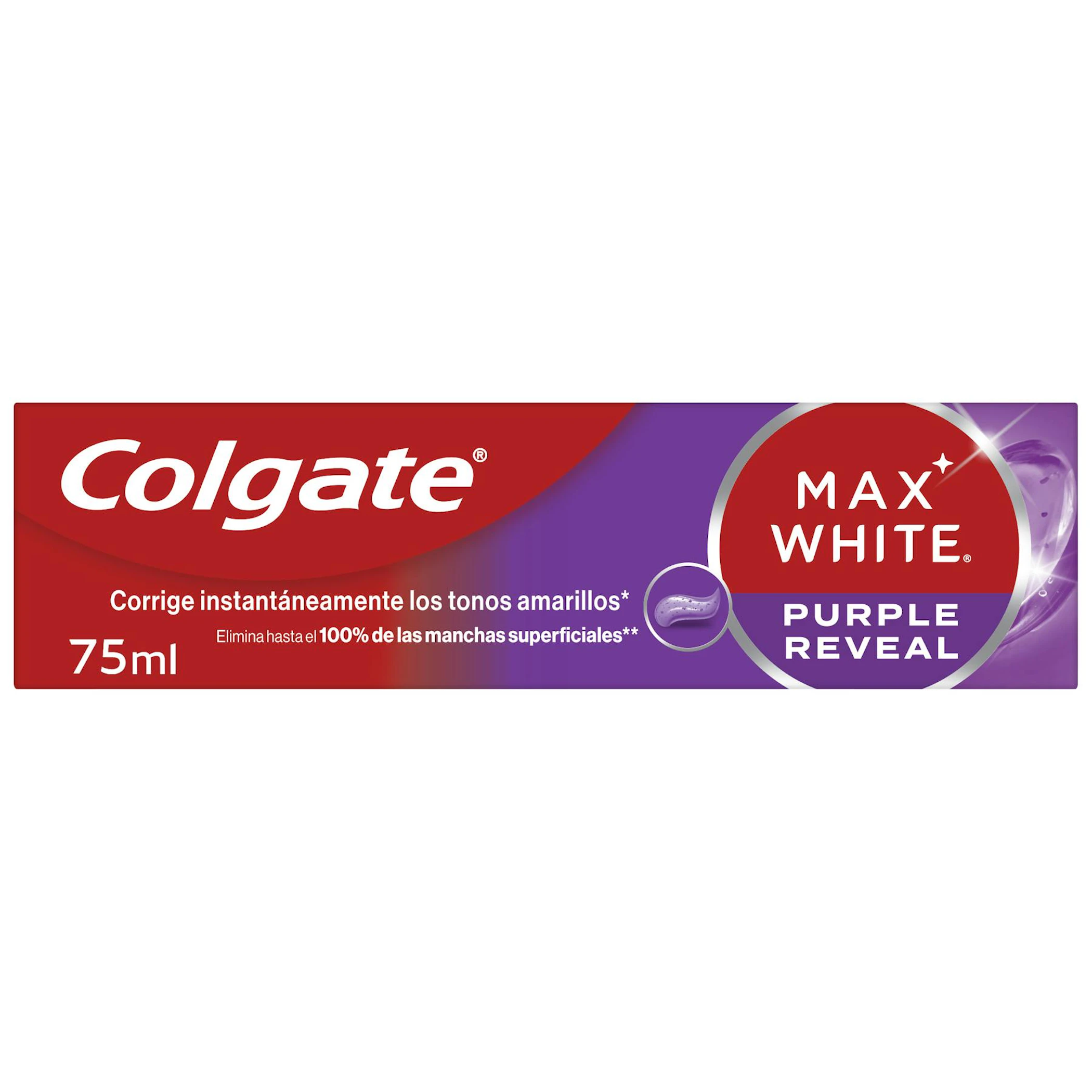 Pasta De Dientes Max White Purple Reveal Colgate 75Ml