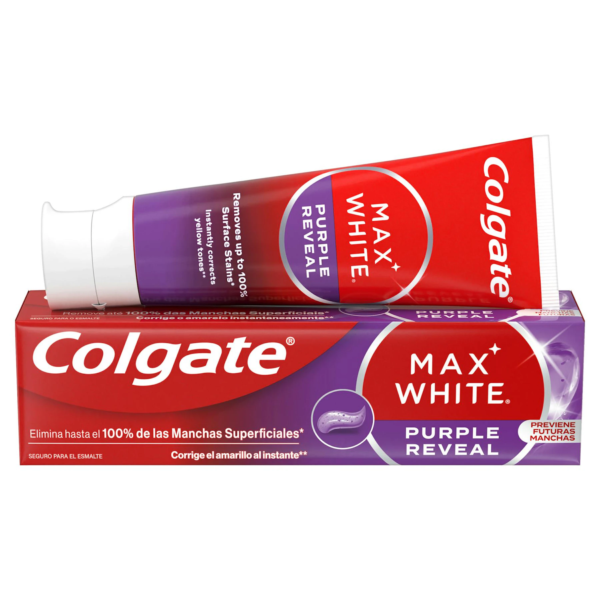 Pasta De Dientes Max White Purple Reveal Colgate 75Ml