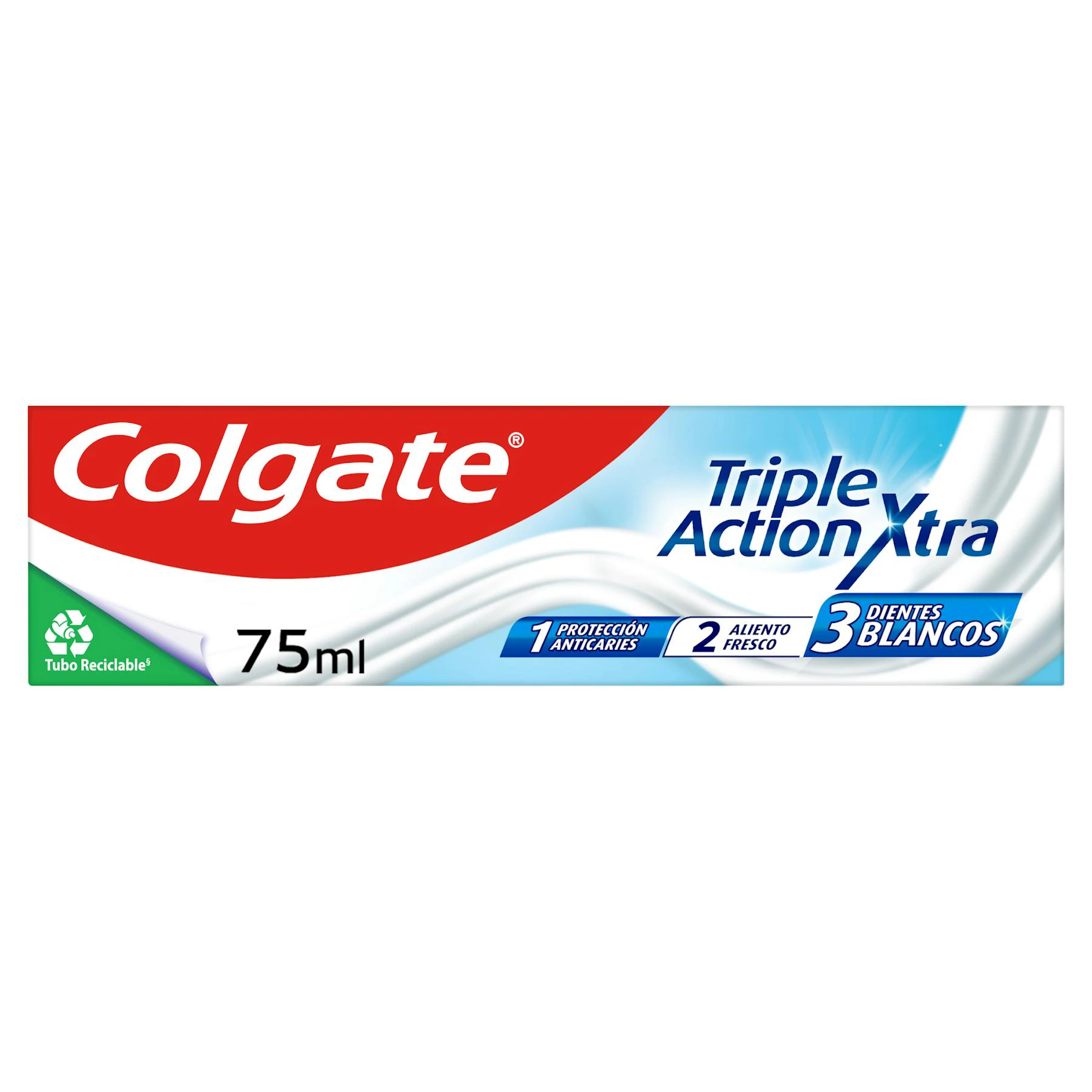 Pasta De Dentes Triple Acción Xtra White Colgate 75Ml