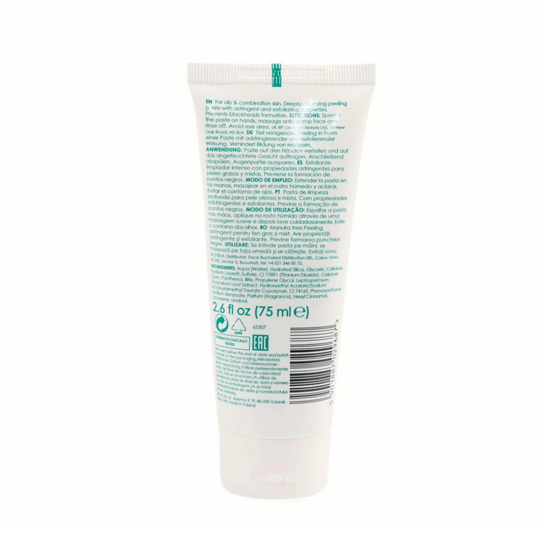Pasta Esfoliante Manuka Ziaja 75Ml