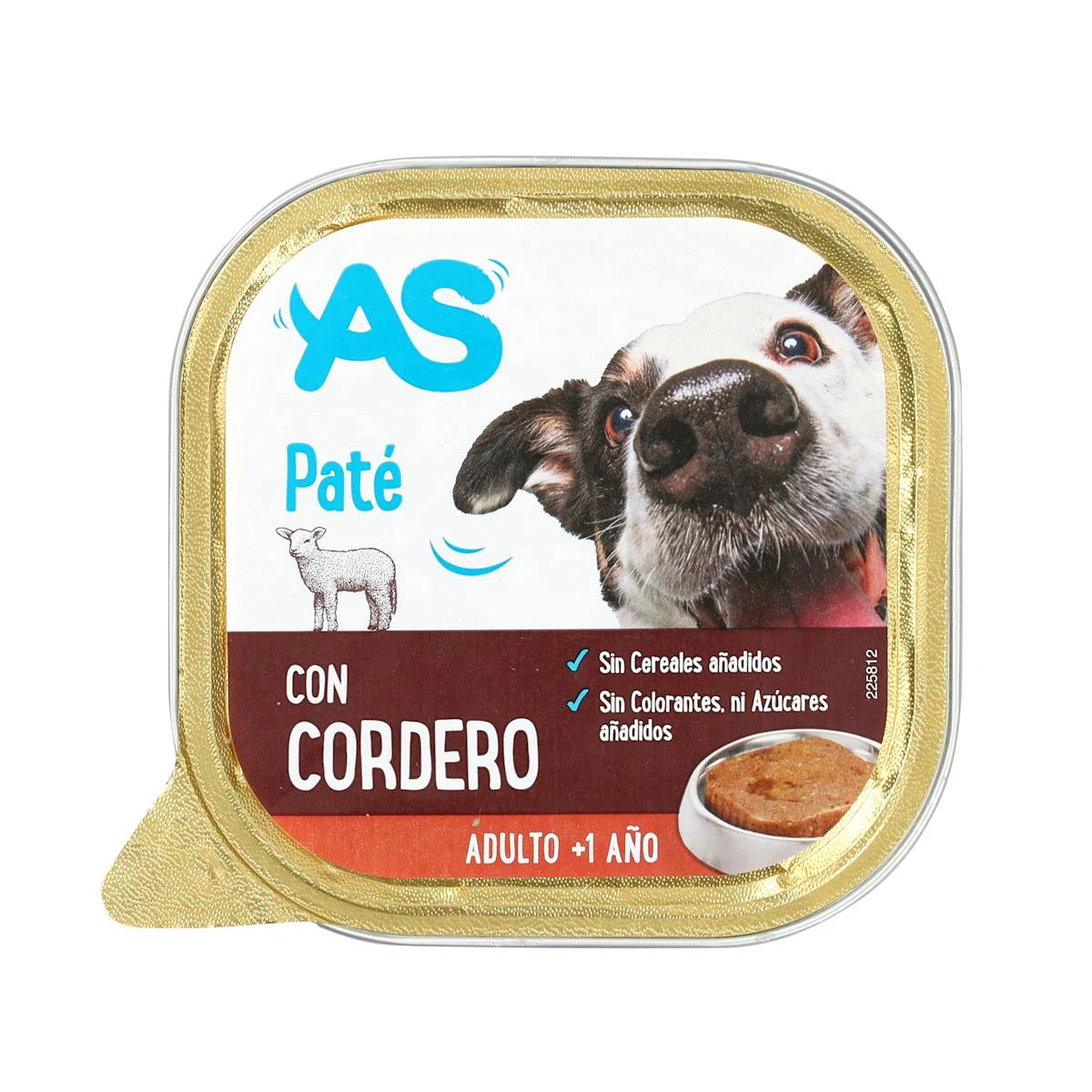 Comida Húmeda Perros Paté Cordero AS 300Gr