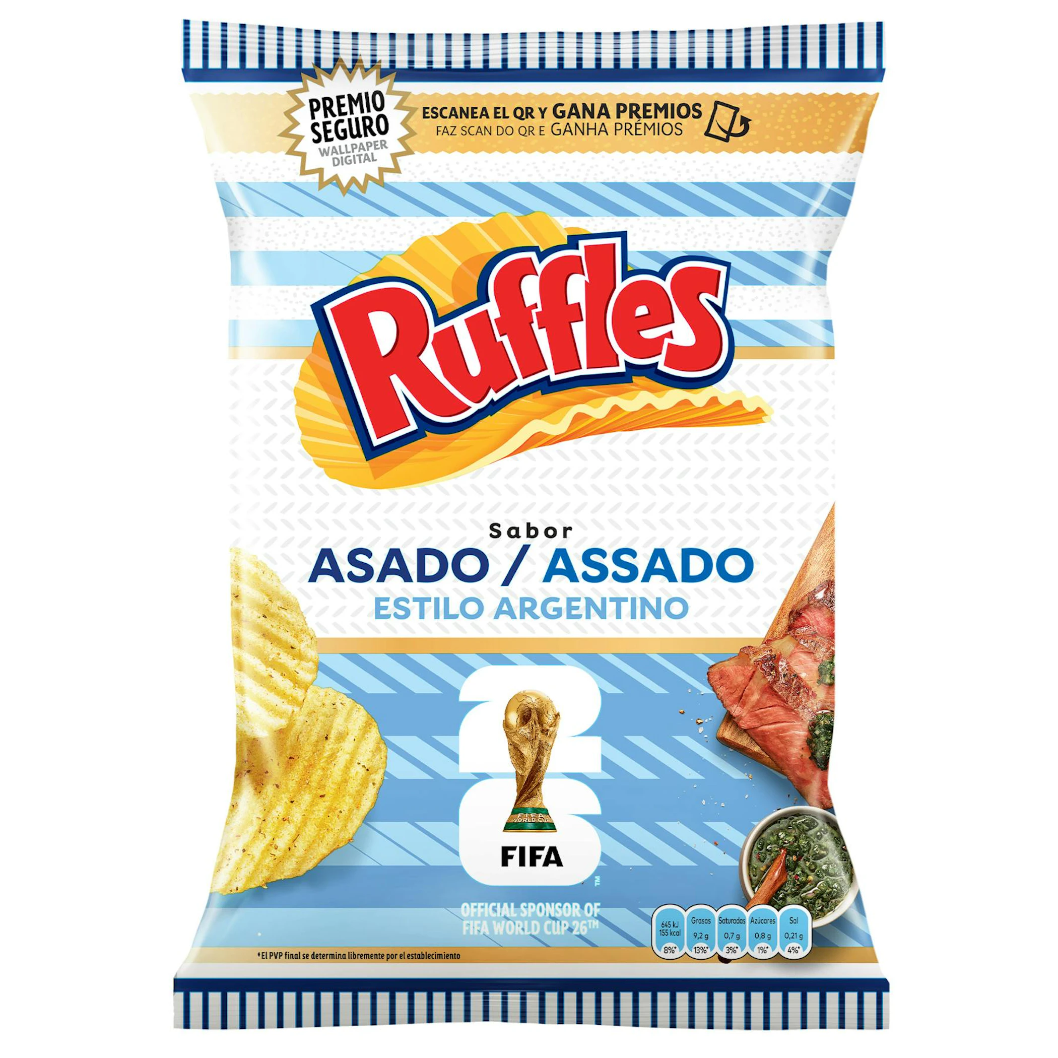 Batatas Assado Argentino Ruffles 140Gr