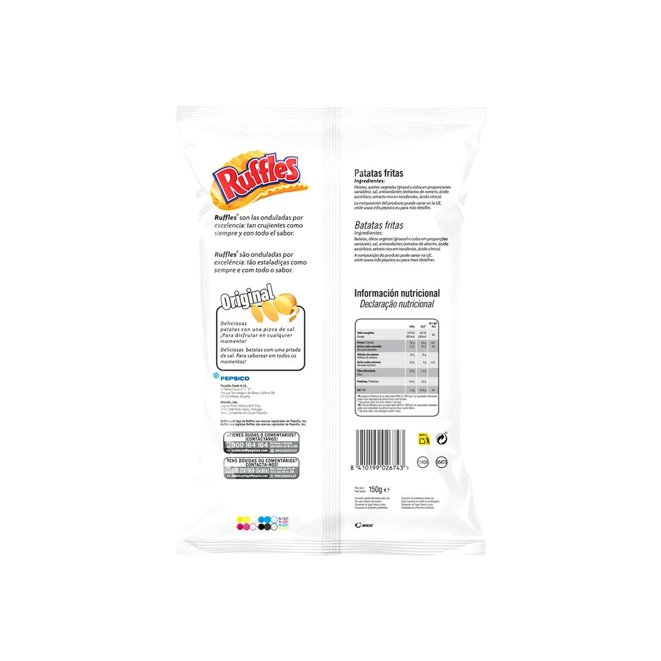 Patatas Original Ruffles 160Gr