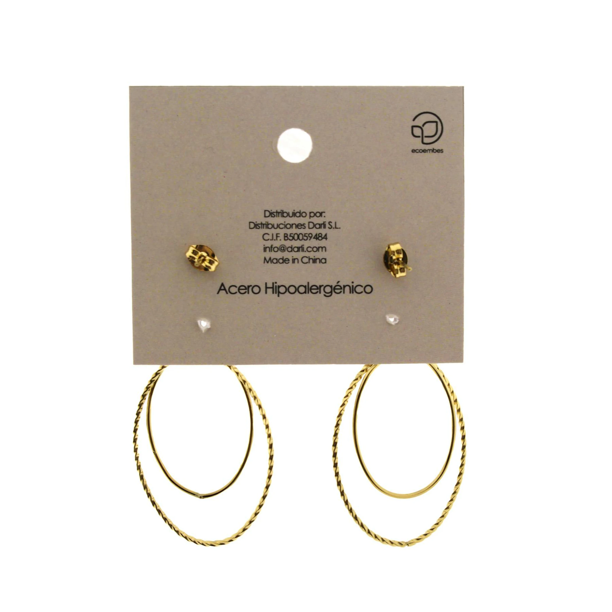 Brincos De Aço Modelo 1 Accesoriomania