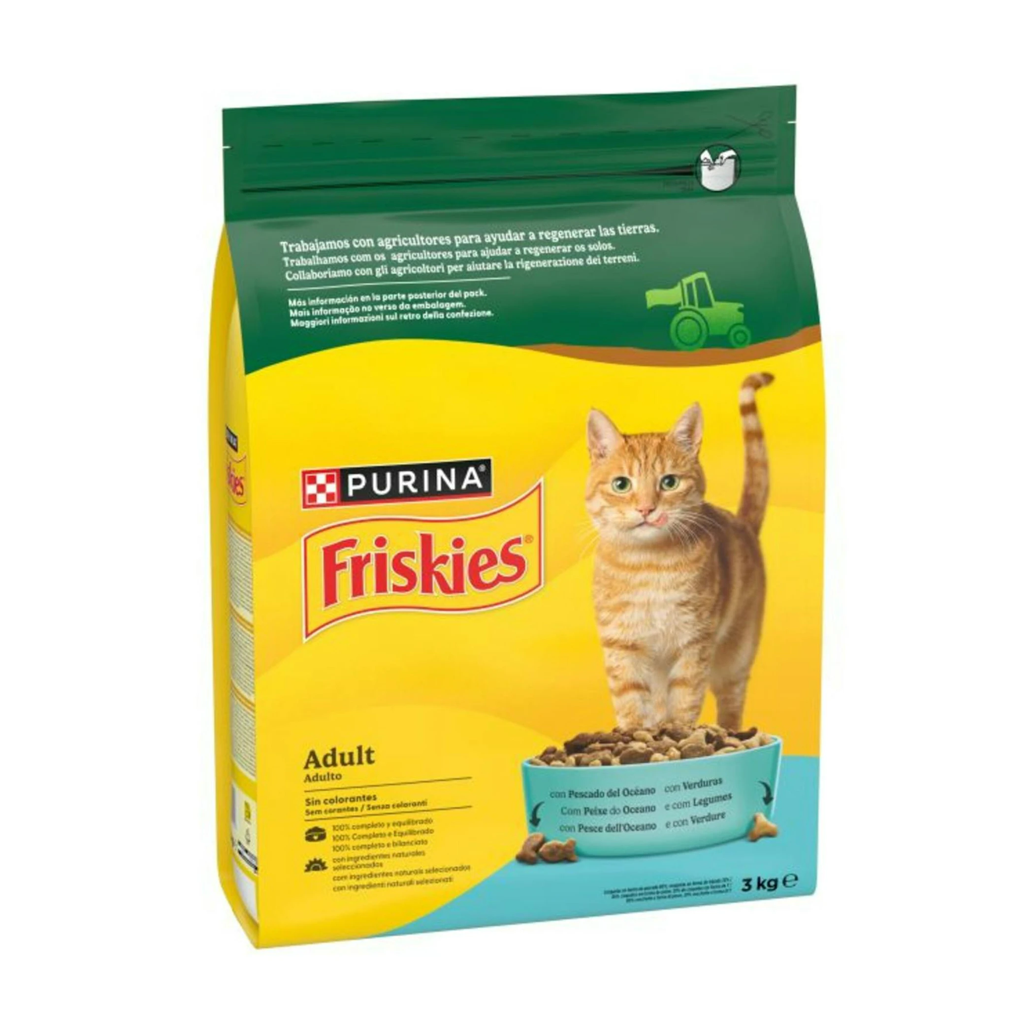 Pienso Gatos Pescado Con Verduras Friskies 3Kg 0