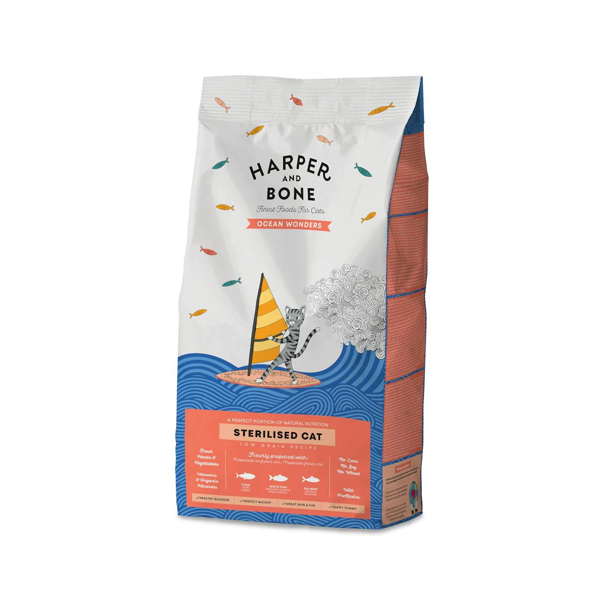 Ração Gatos Esterilizados Ocean Wonders Harper & Bone 1.5 Kg
