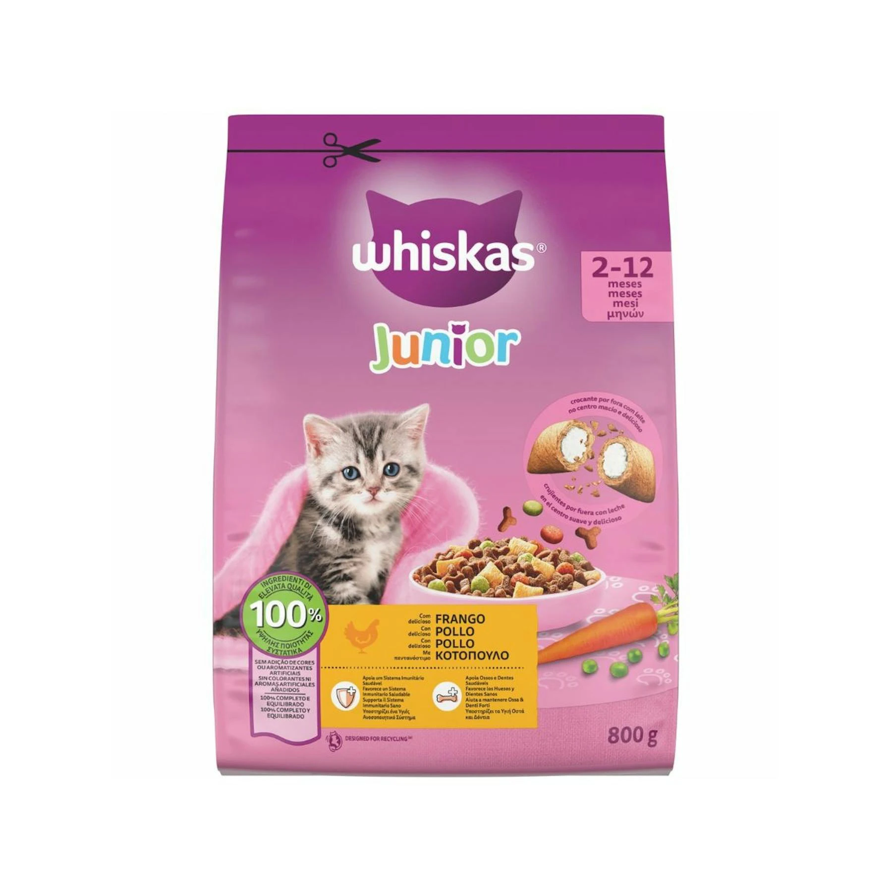 Pienso Gatos Junior Pollo Whiskas 800Gr Pienso Gatos Junior Pollo Whiskas 800Gr 0