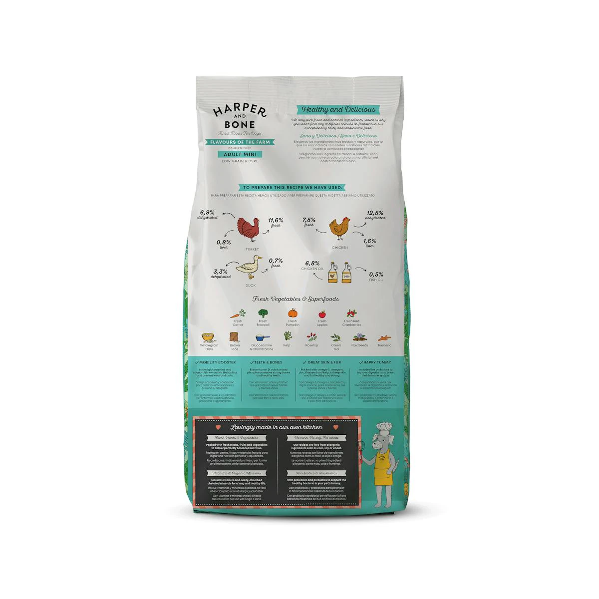 Pienso Perros Mini Flavours Of The Farm Harper & Bone 1.5Kg