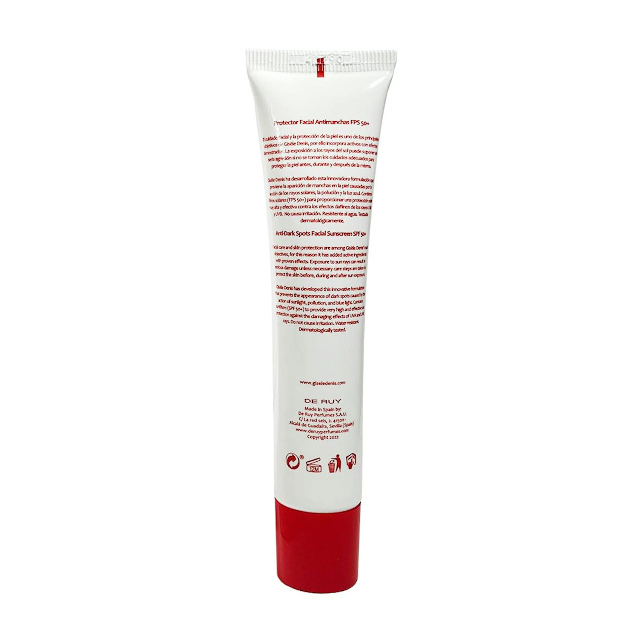 Protetor Solar Facial Antimanchas SPF 50+ Gisèle Denis 40Ml