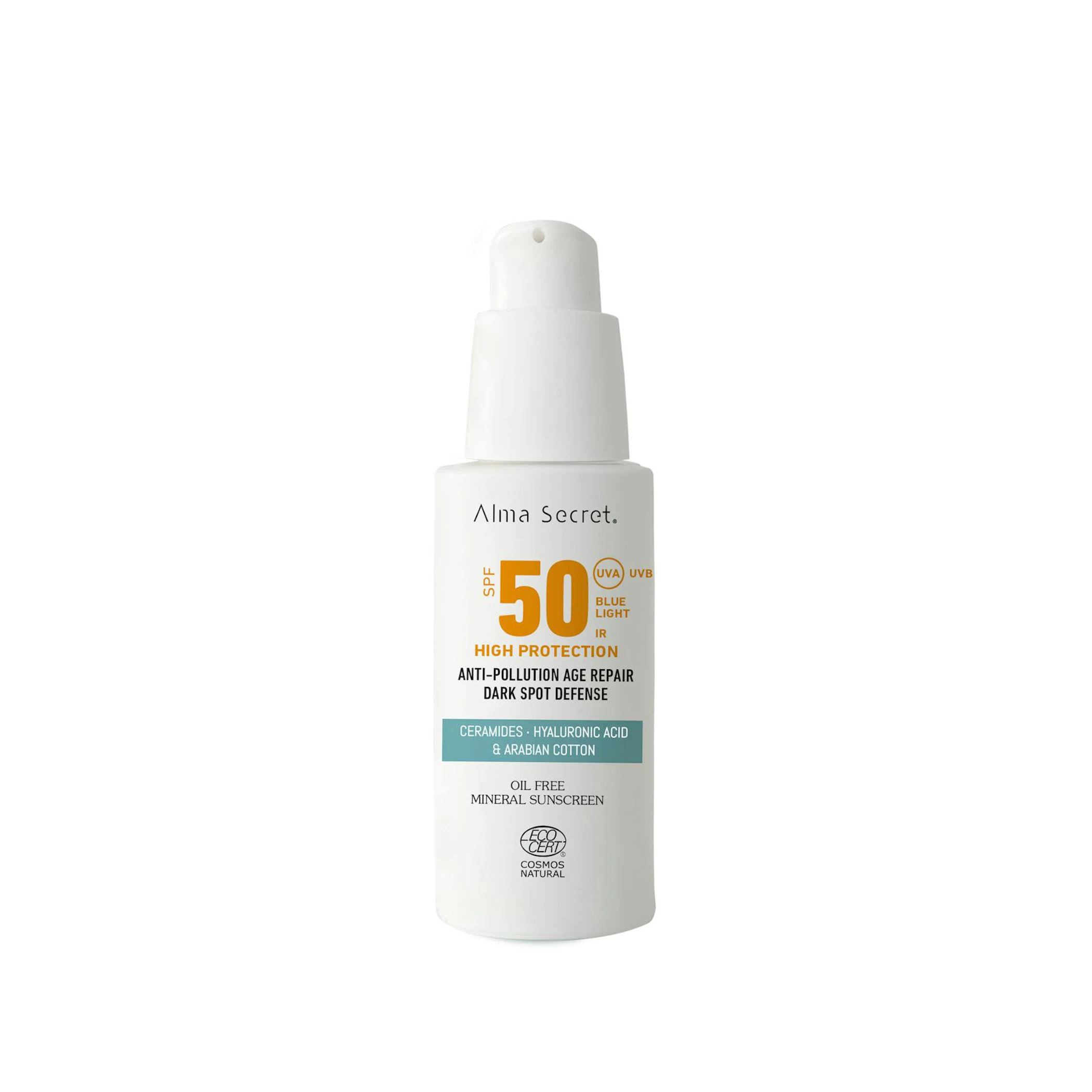 Protector Solar Facial Ceramidas SPF50 Alma Secret 50Ml 0