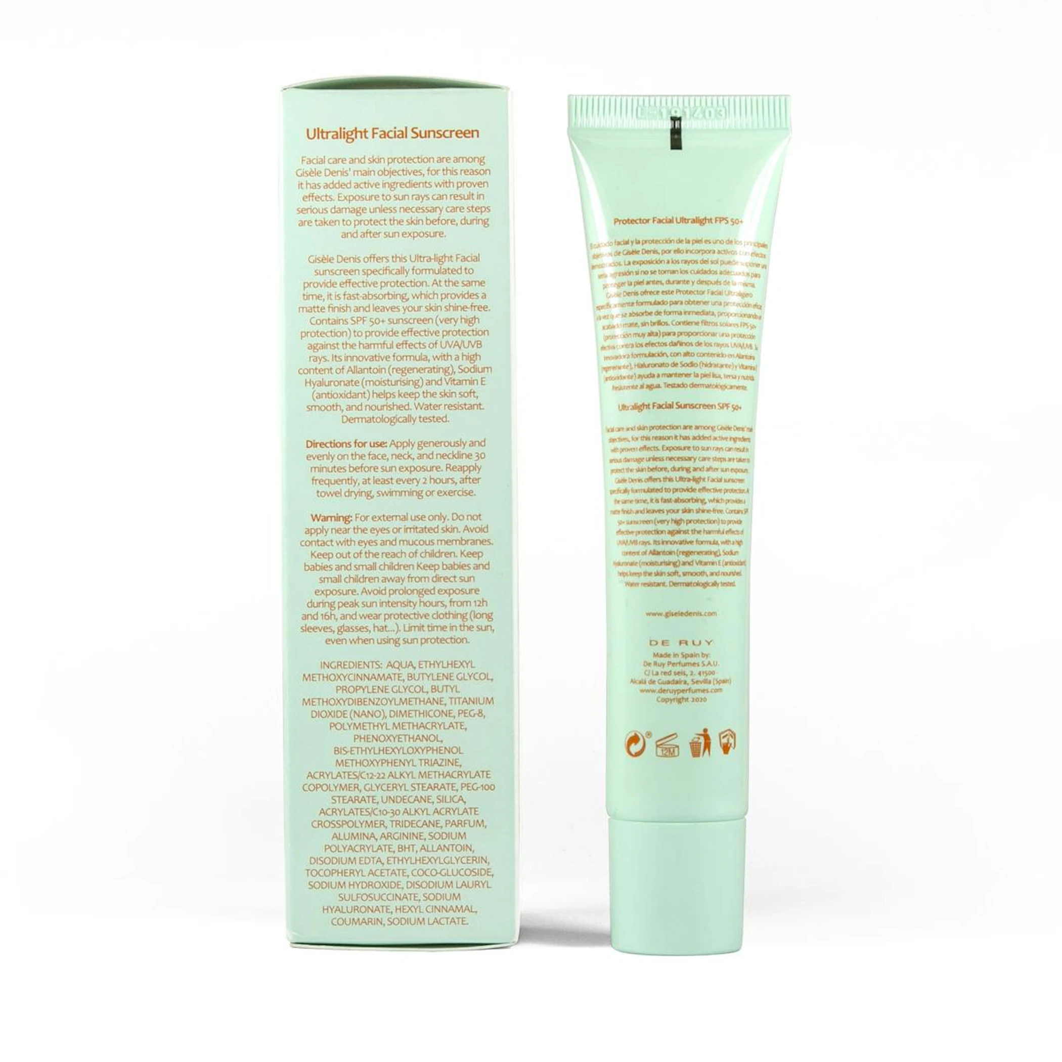 Protector Solar Facial Ultralight SPF 50+ Gisèle Denis 40Ml