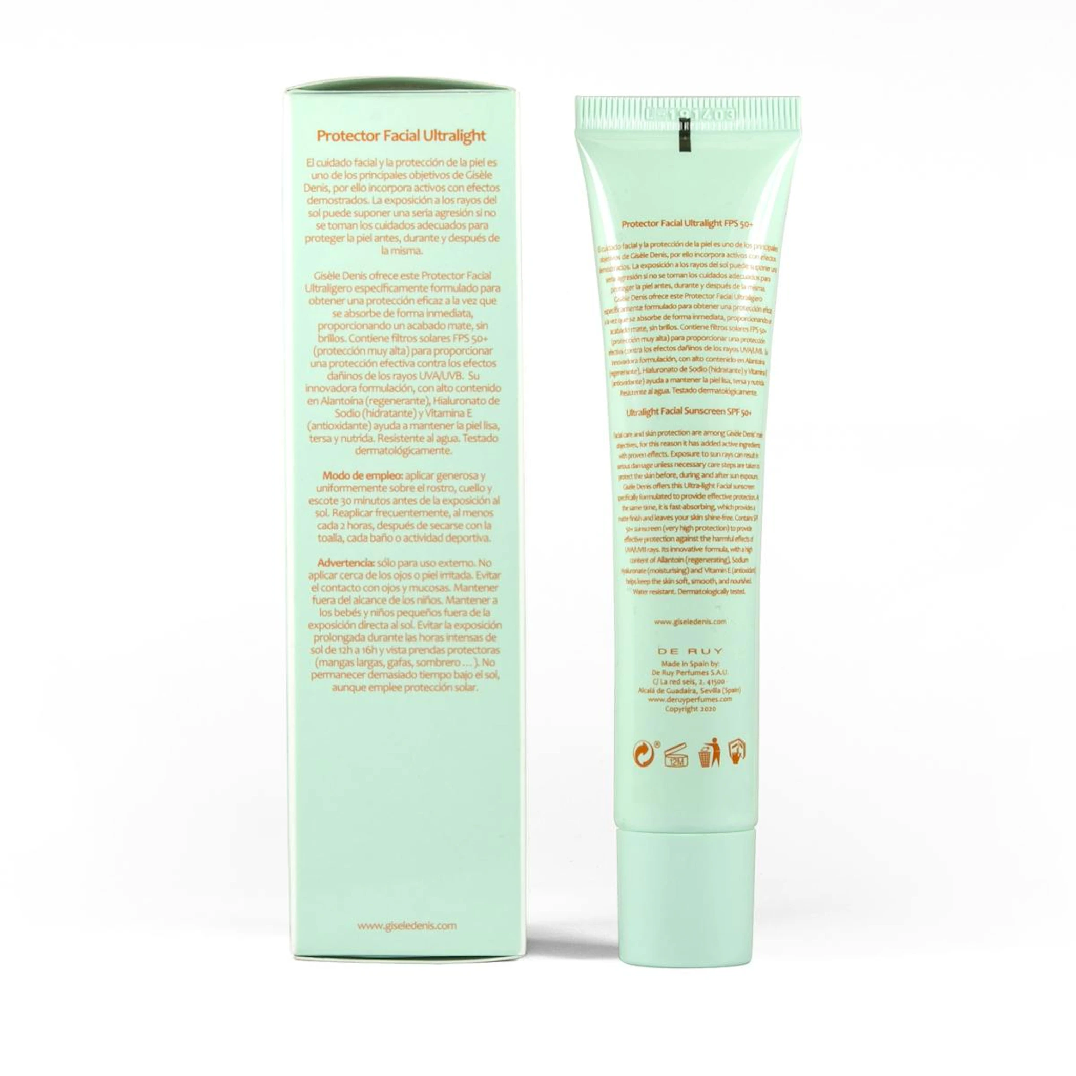 Protector Solar Facial Ultralight SPF 50+ Gisèle Denis 40Ml