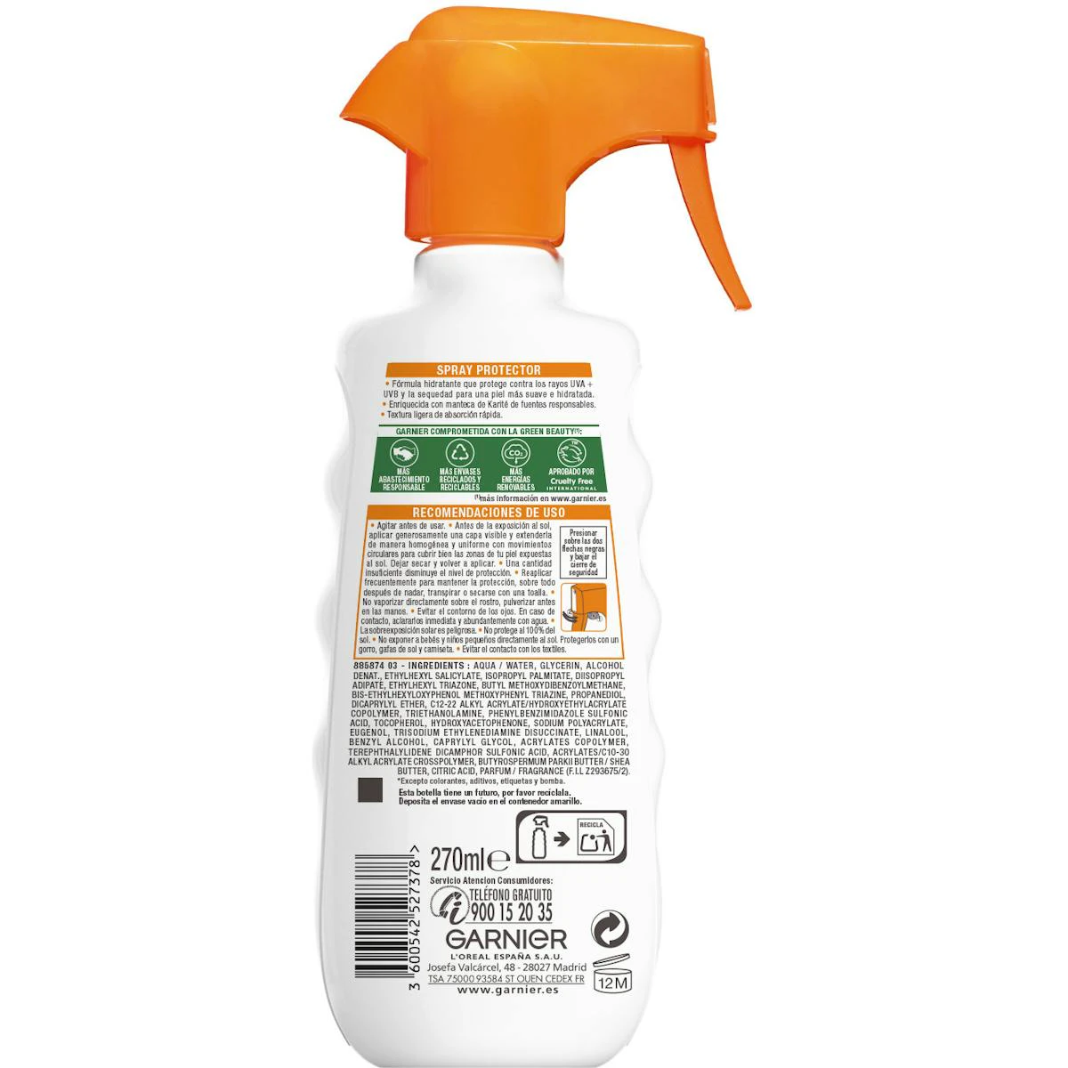 Protector Solar Spray Hydra 24H Protect SPF 30 Delial 270Ml