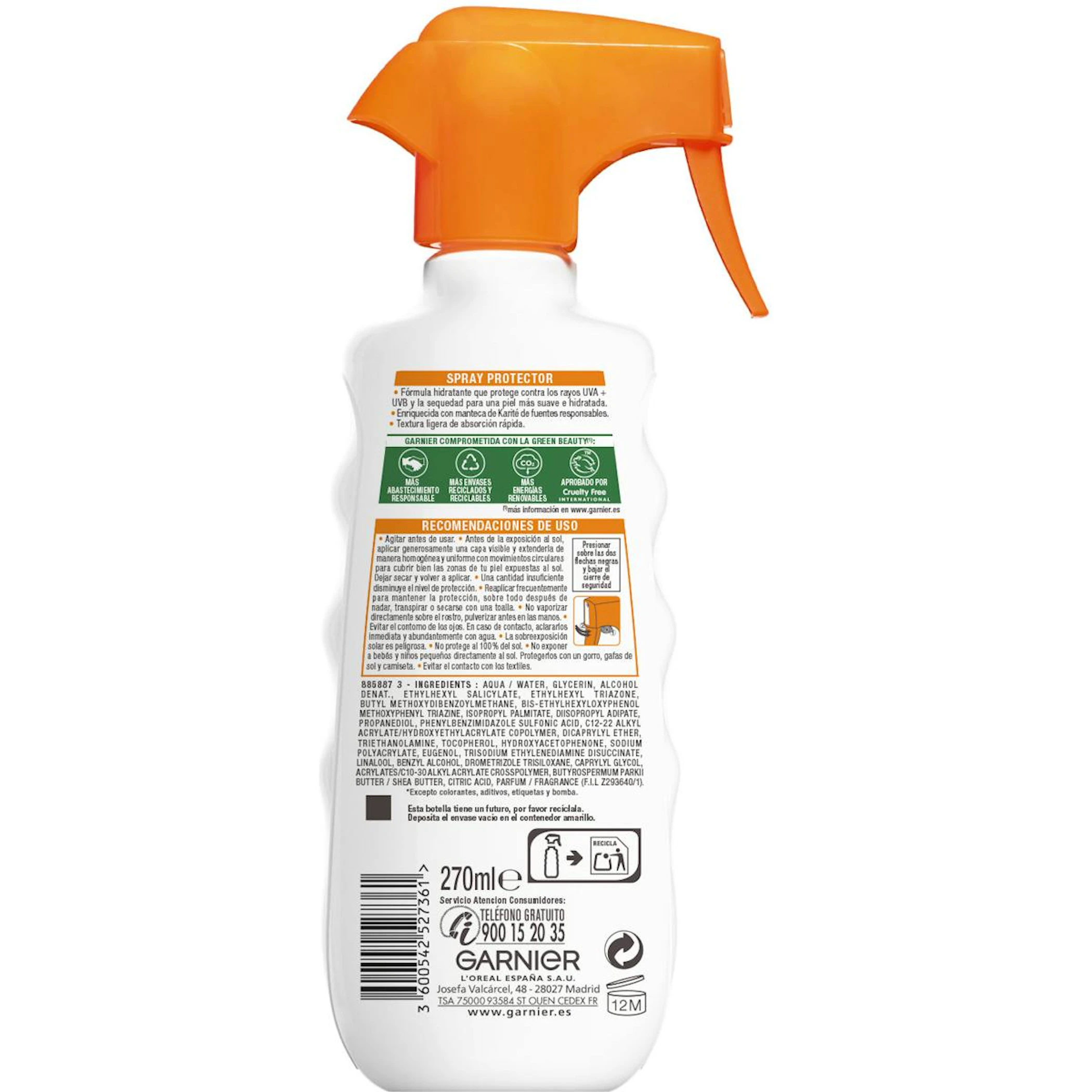 Protector Solar Spray Hydra 24H Protect SPF 50+ Delial 270Ml