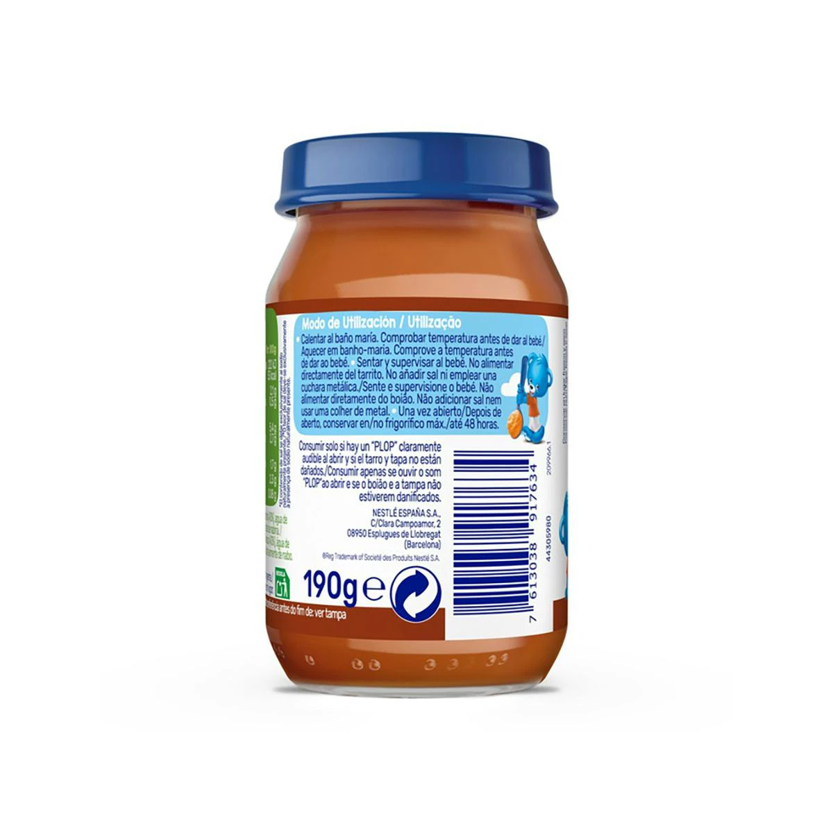 Frasquinho Jardineira De Vitela Nestlé 190Gr