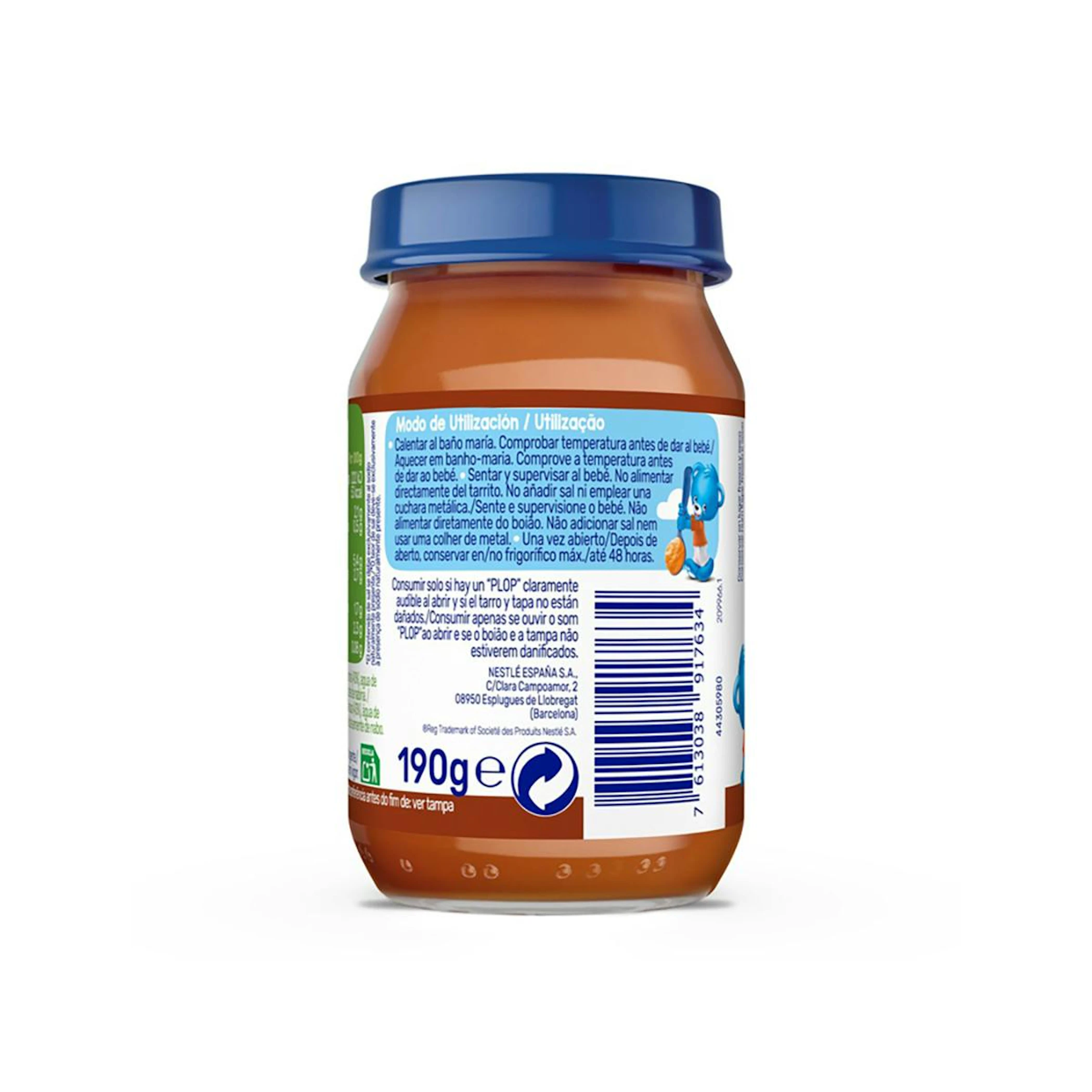 Frasquinho Jardineira De Vitela Nestlé 190Gr