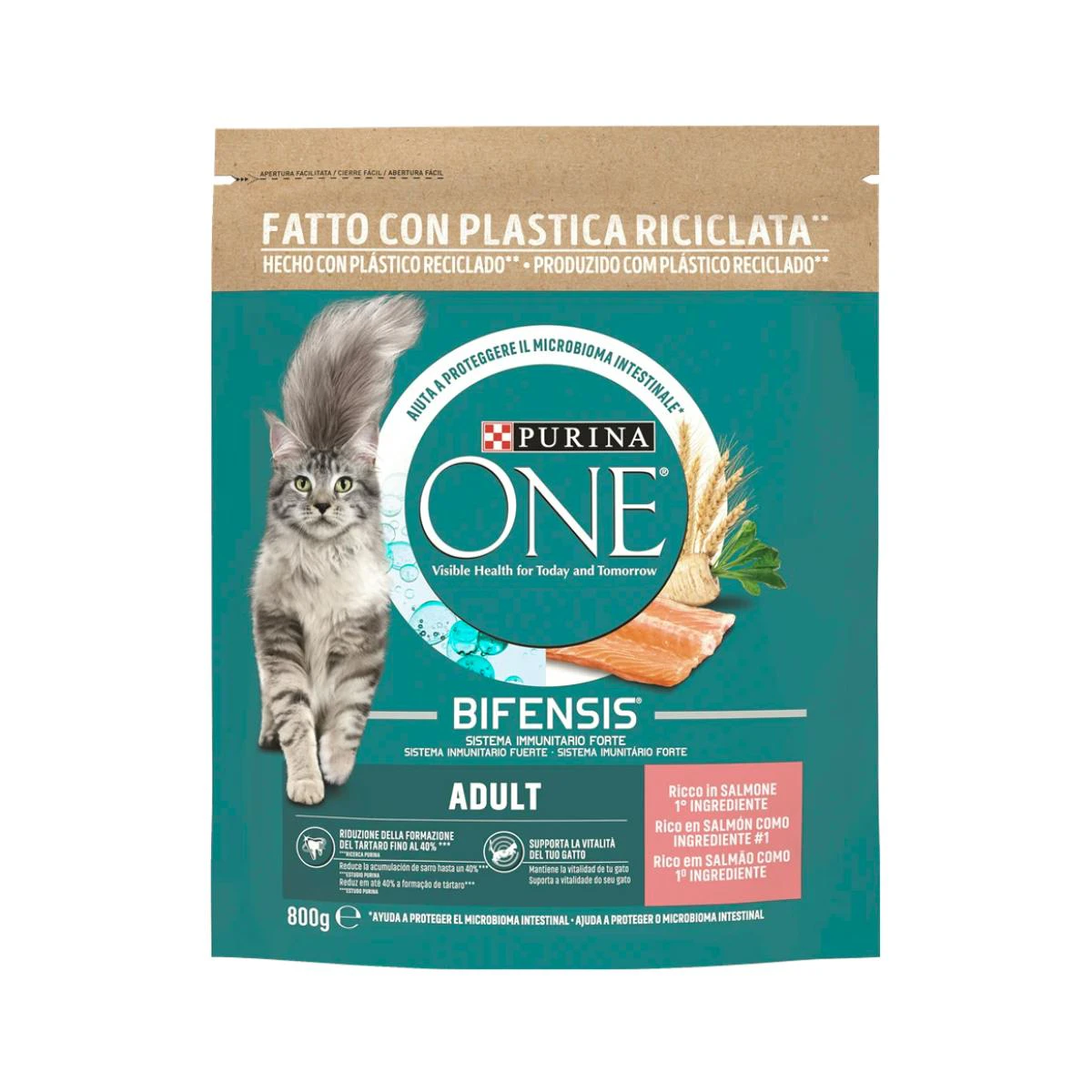Pienso Gatos Adultos Salmón Bifensis Purina One 800Gr Pienso Gatos Adultos Salmón Bifensis Purina One 800Gr 0
