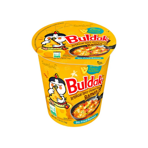 Ramen Buldak Cheese Spicy Cup Samyang 70G