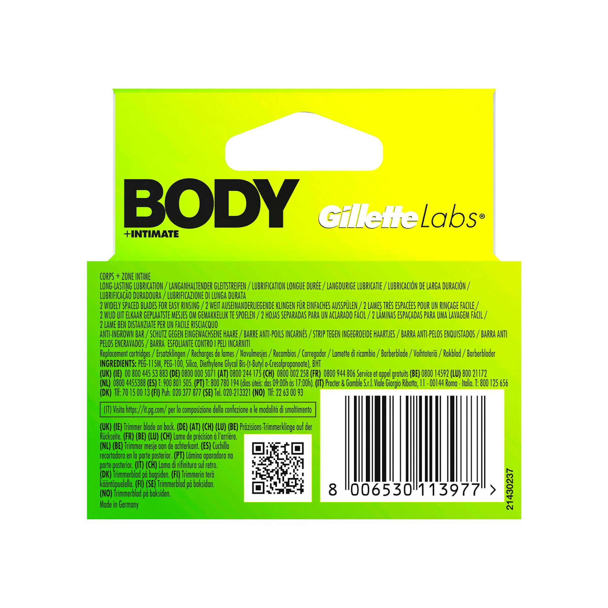 Recambios De Afeitar Corporal Gillette Labs 4 Uds