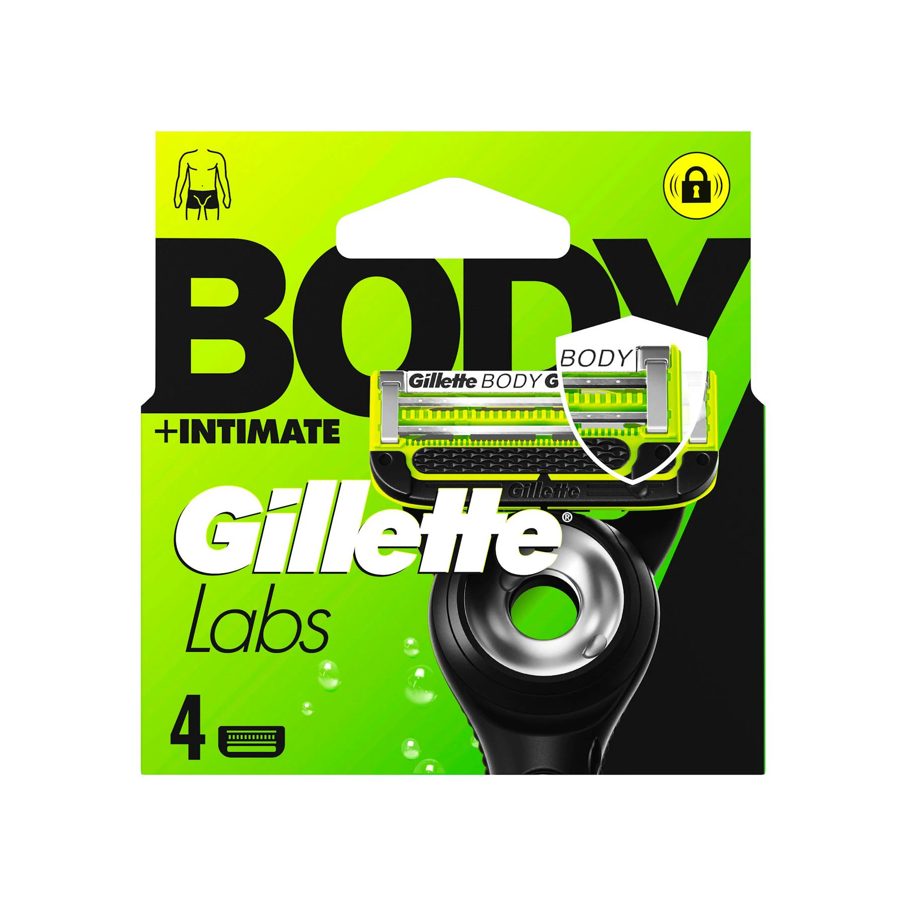 Recambios De Afeitar Corporal Gillette Labs 4 Uds