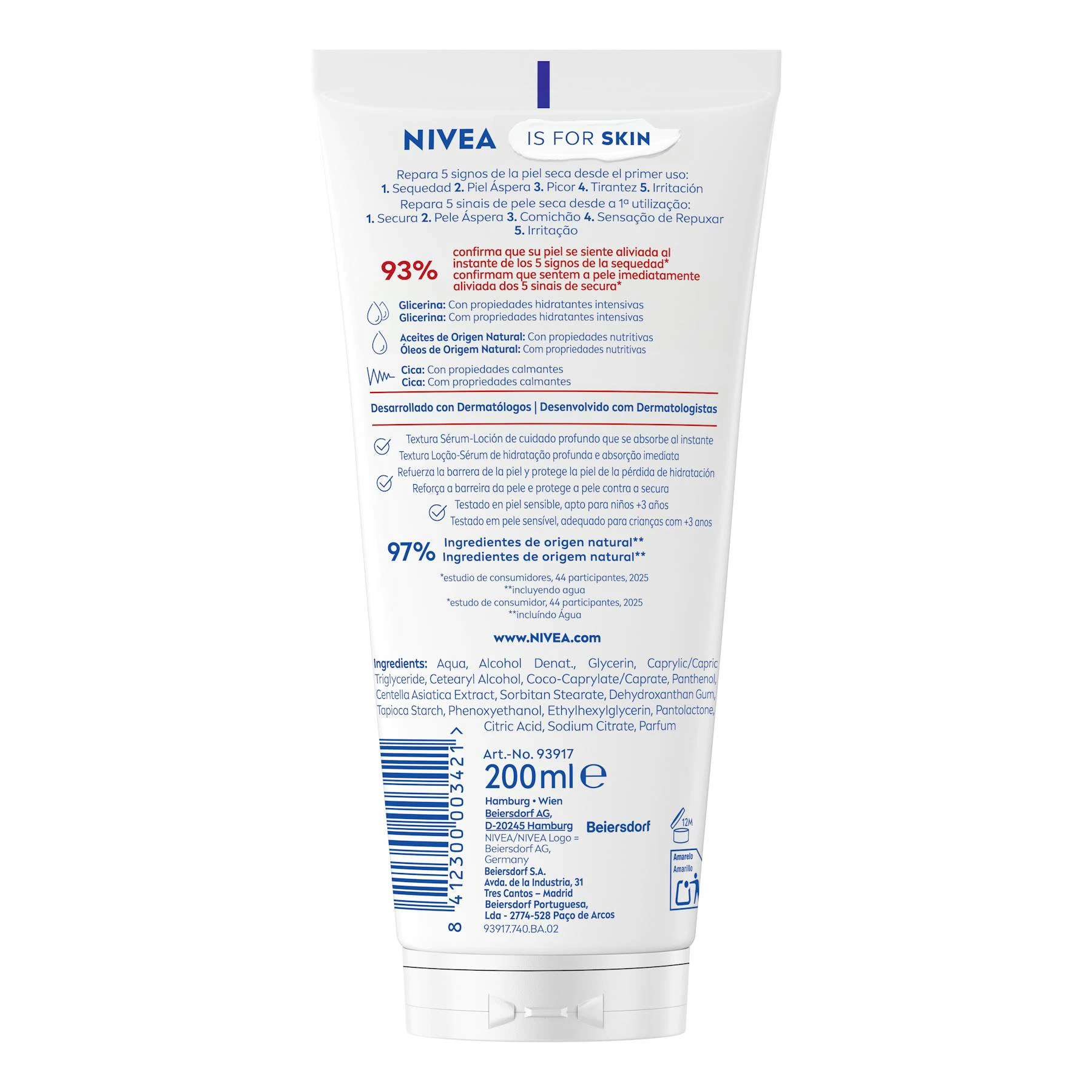 Sérum-Loción Corporal Repara Y Cuida Nivea 200Ml