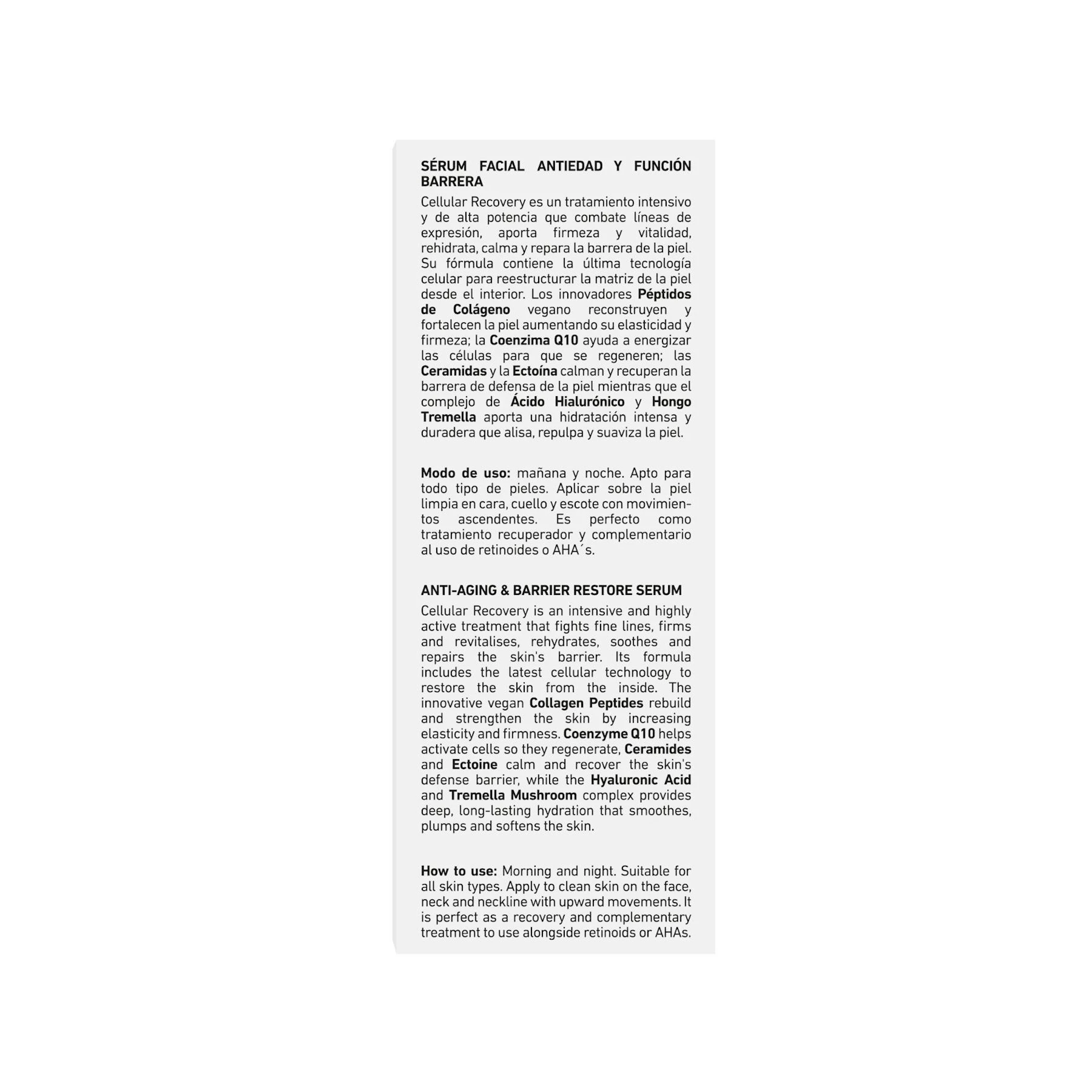 Sérum Antiedad Cellular Recovery Alma Secret 30Ml