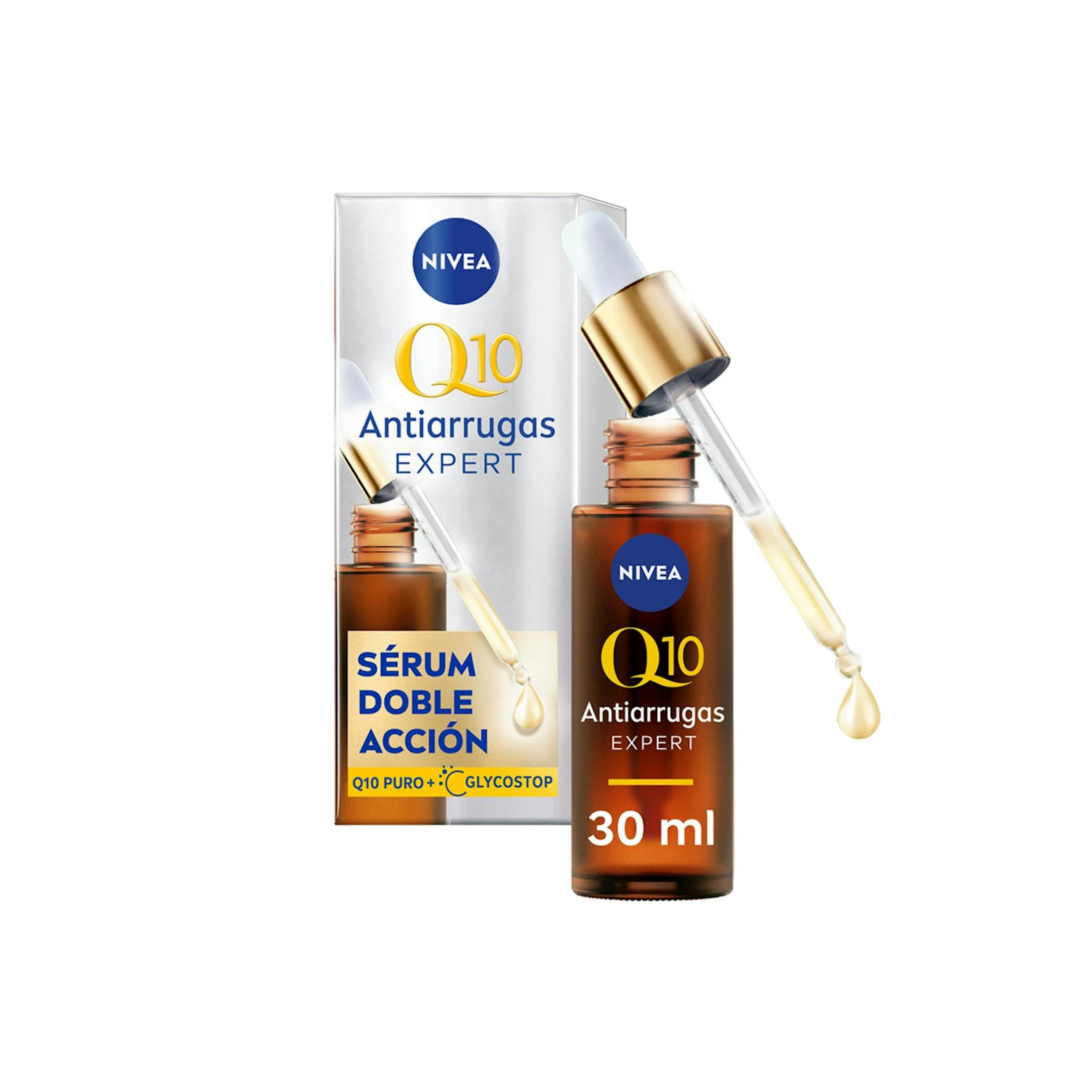 Sérum Doble Acción Q10 Antiarrugas Expert Nivea 30Ml 0