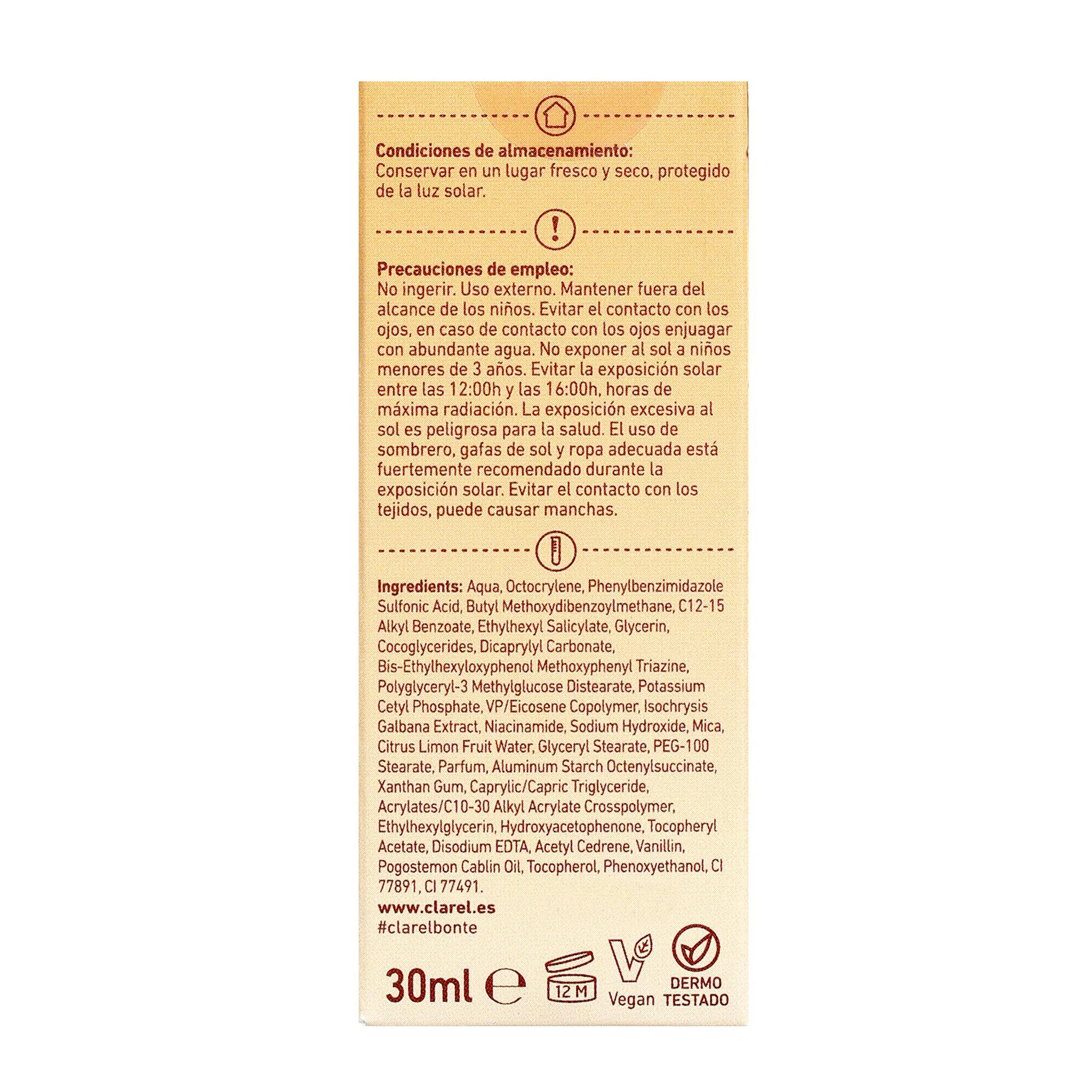 Sérum Facial Glow SPF50 Bonté 30Ml