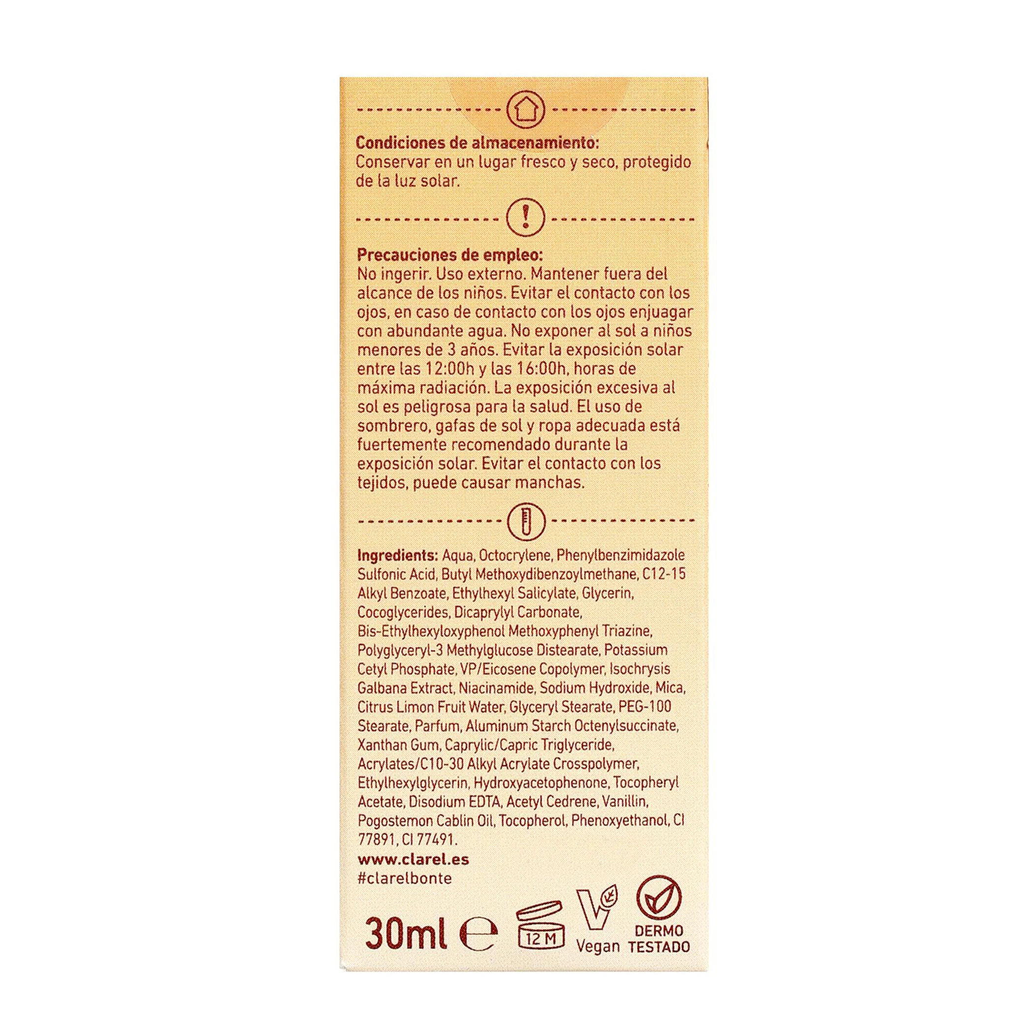 Sérum Facial Glow SPF50 Bonté 30Ml
