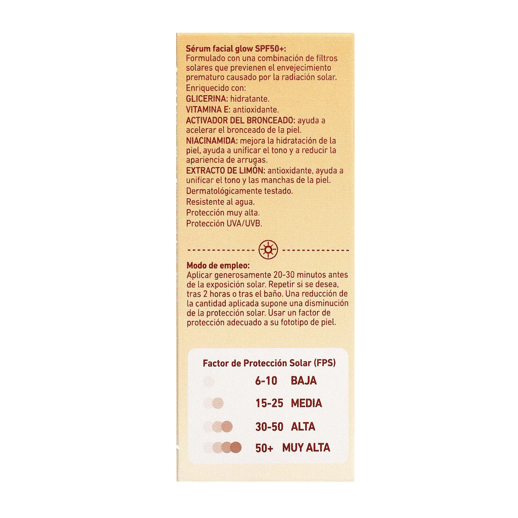Sérum Facial Glow SPF50 Bonté 30Ml