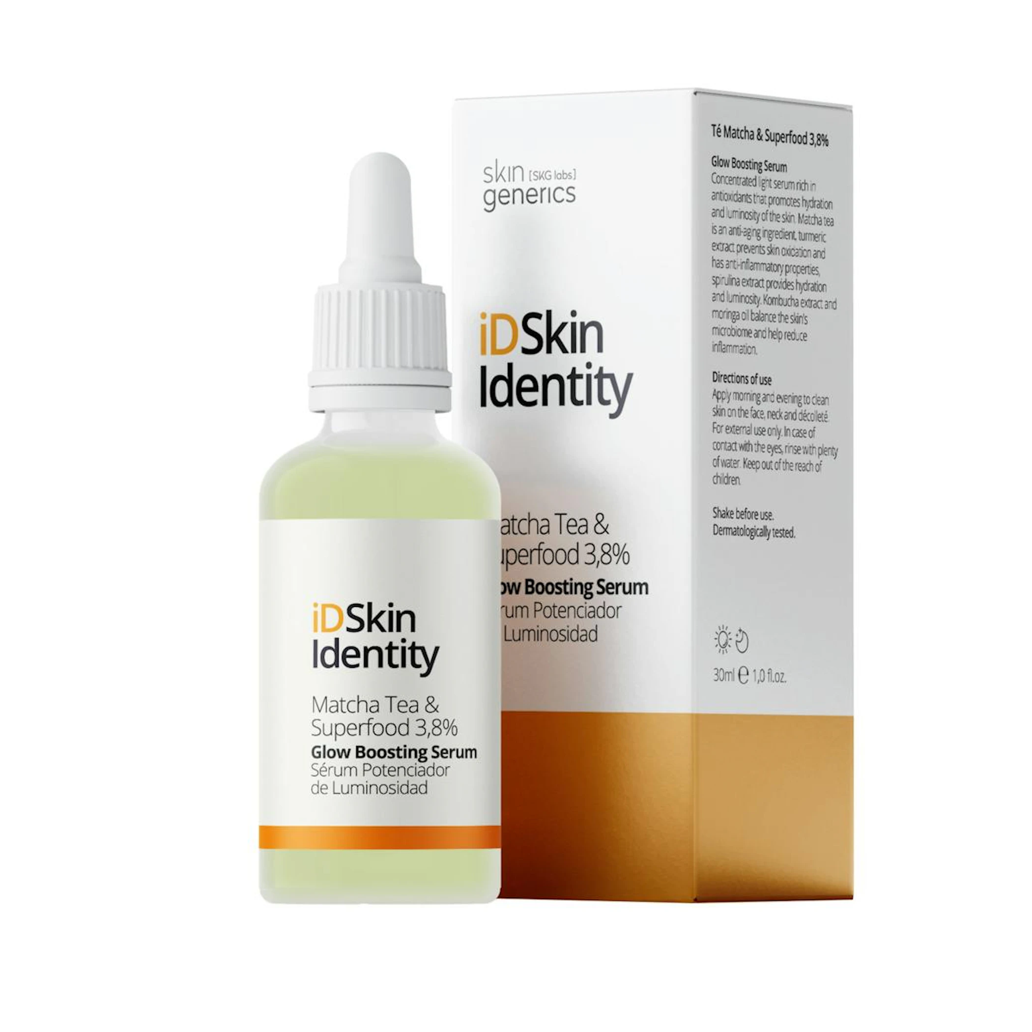 Sérum Iluminador Té Matcha + Superfood 3.8% ID Skin Identity 30Ml
