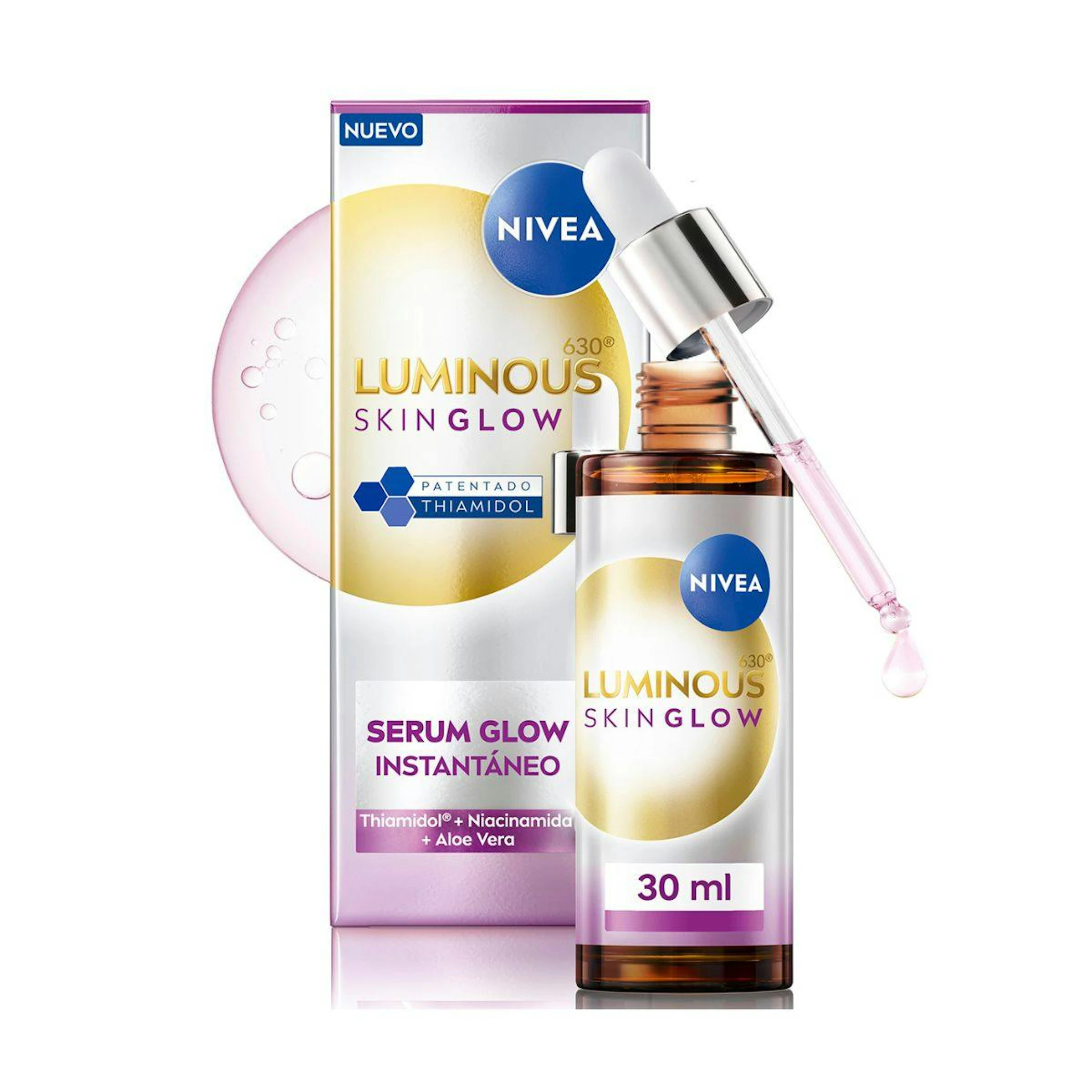 Sérum Facial Luminous Skin Glow Instantáneo Nivea 30Ml 0
