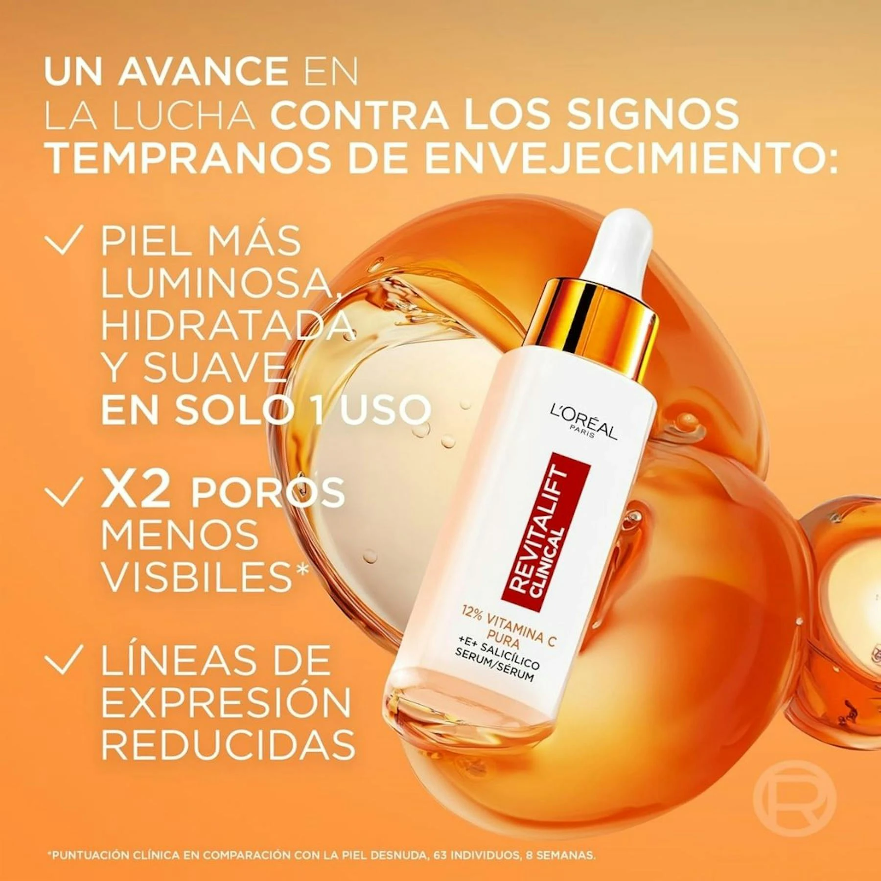 Sérum Iluminador Vitamina C Revitalift Clinical L'Oréal Paris 30Ml