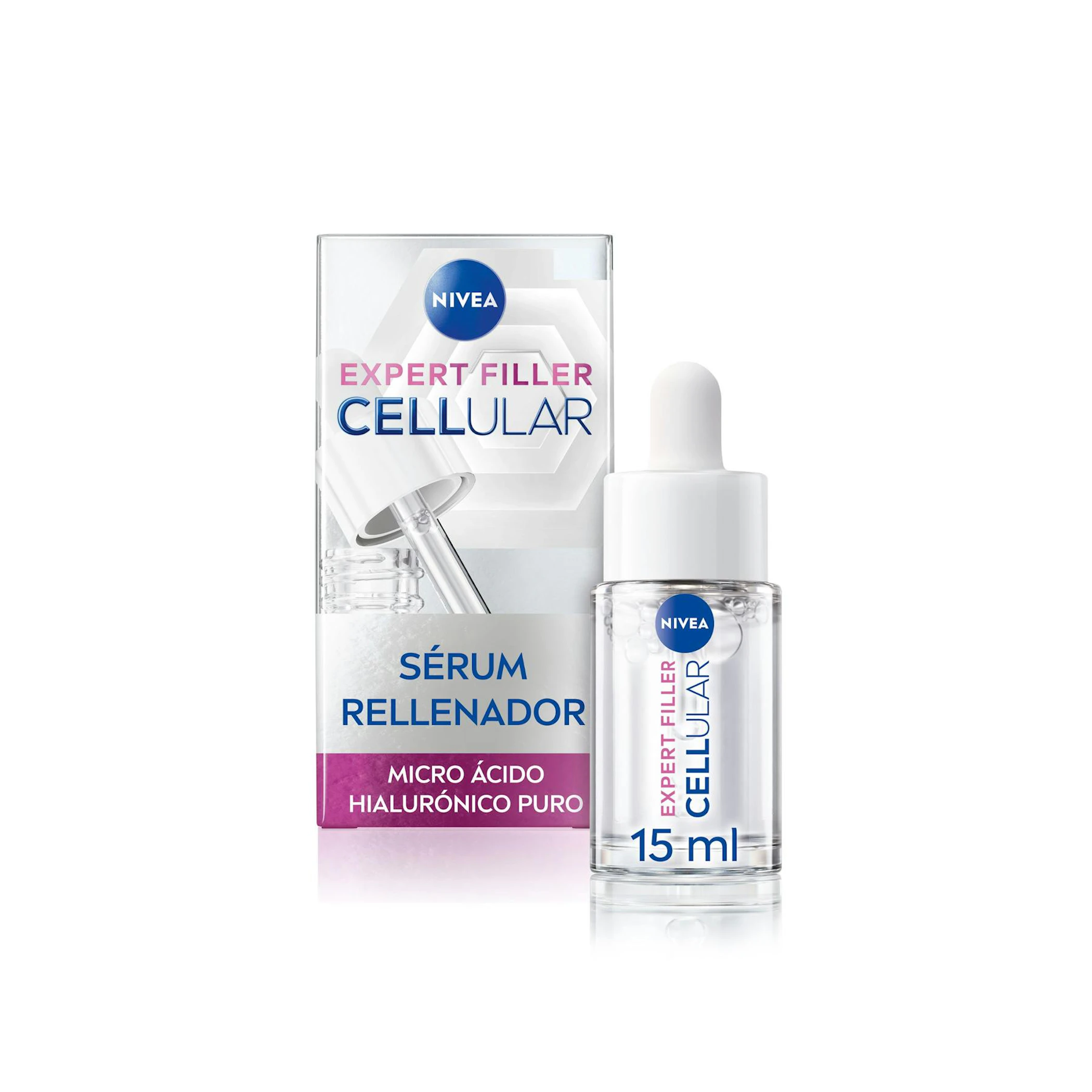 Sérum Rellenador Ácido Hialurónico Expert Filler Celullar Nivea 15Ml 0