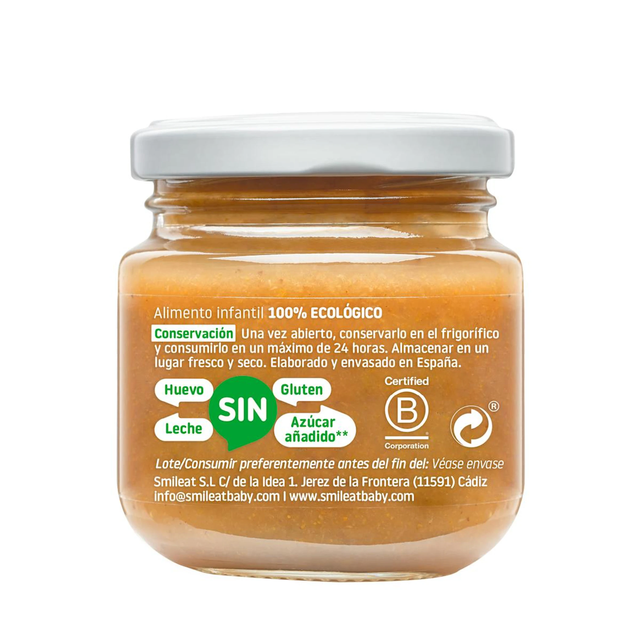 Frasquinho Pera E Maçã Smileat 130Gr