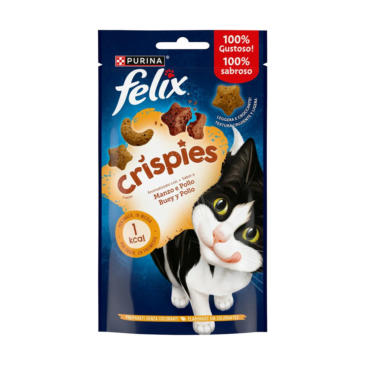 Snack Gatos Crispies Buey Y Pollo Felix 45Gr Snack Gatos Crispies Buey Y Pollo Felix 45Gr 0