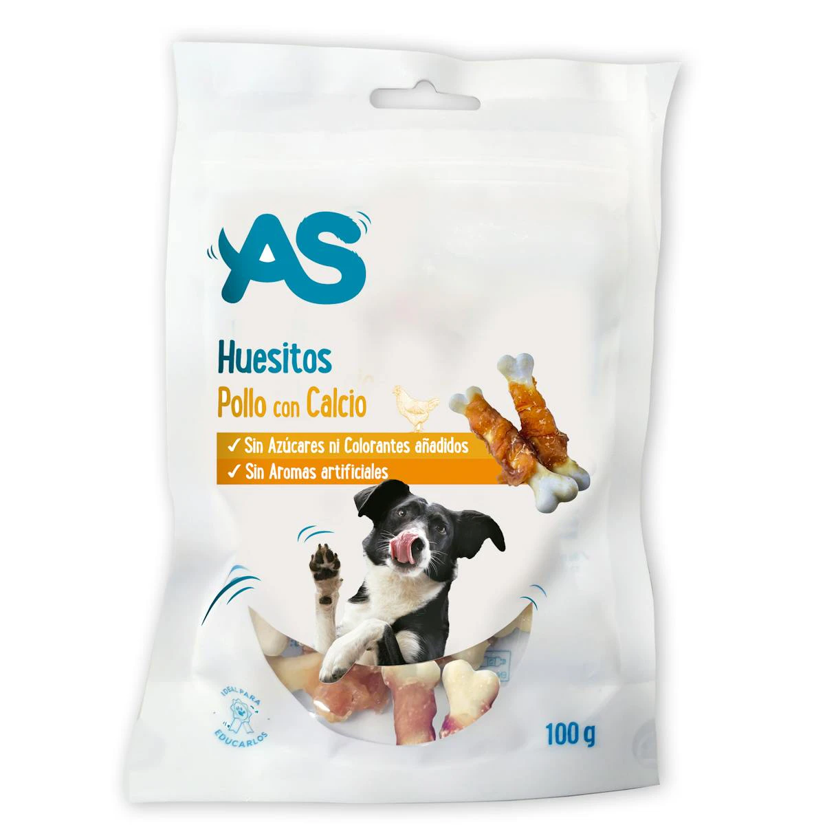 Snack Perros Huesitos Pollo AS 100Gr