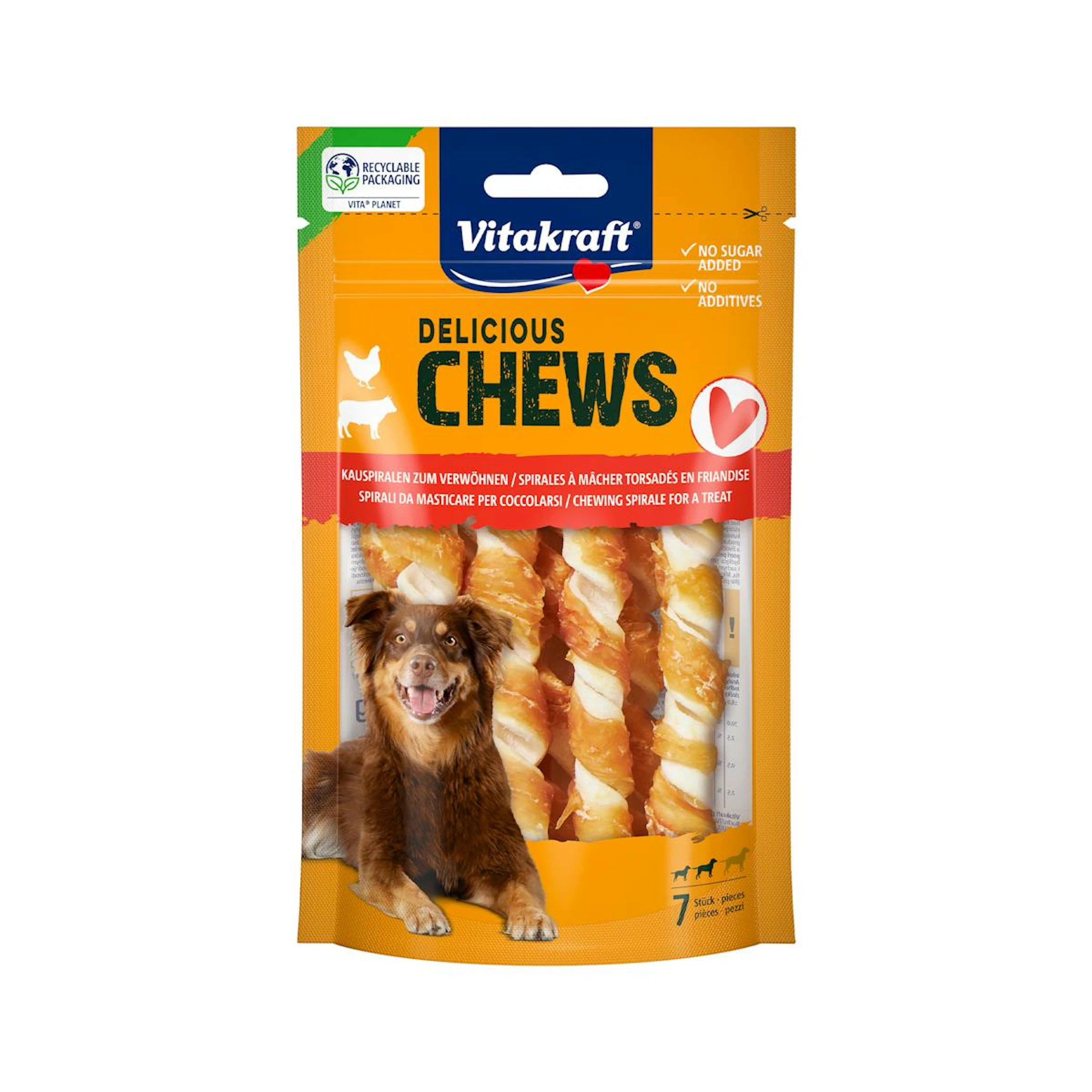 Snack Perros Chew Spiral Vitakraft 5 Uds 0