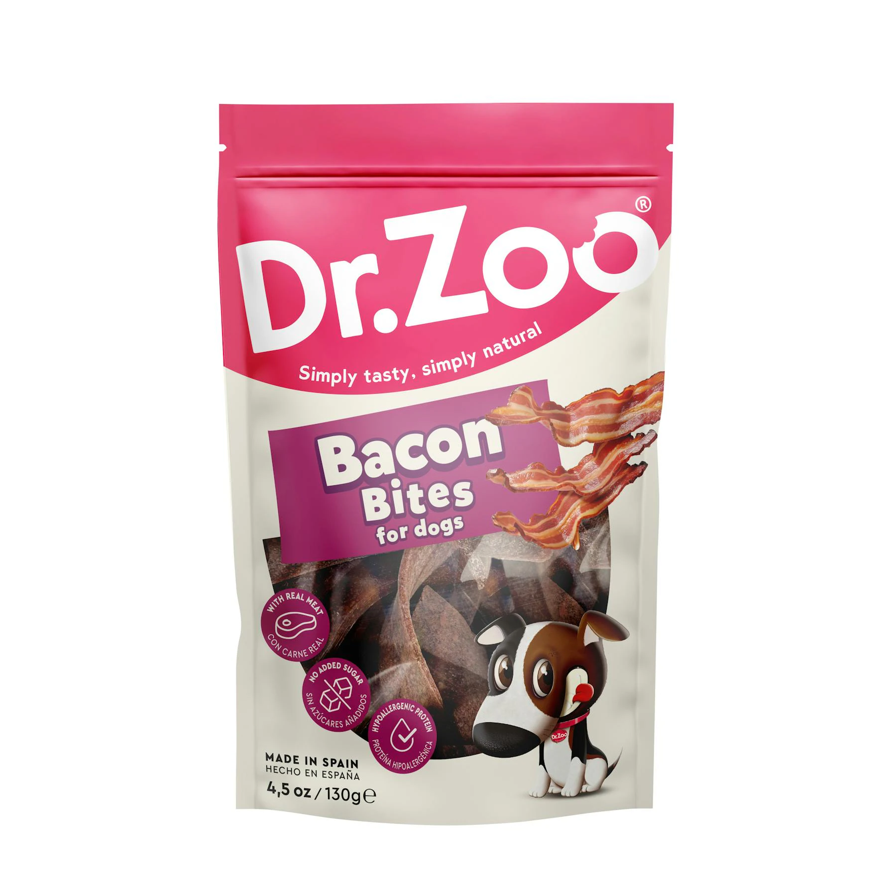 Snack Perros Jerky Bites Dr. Zoo 130Gr
