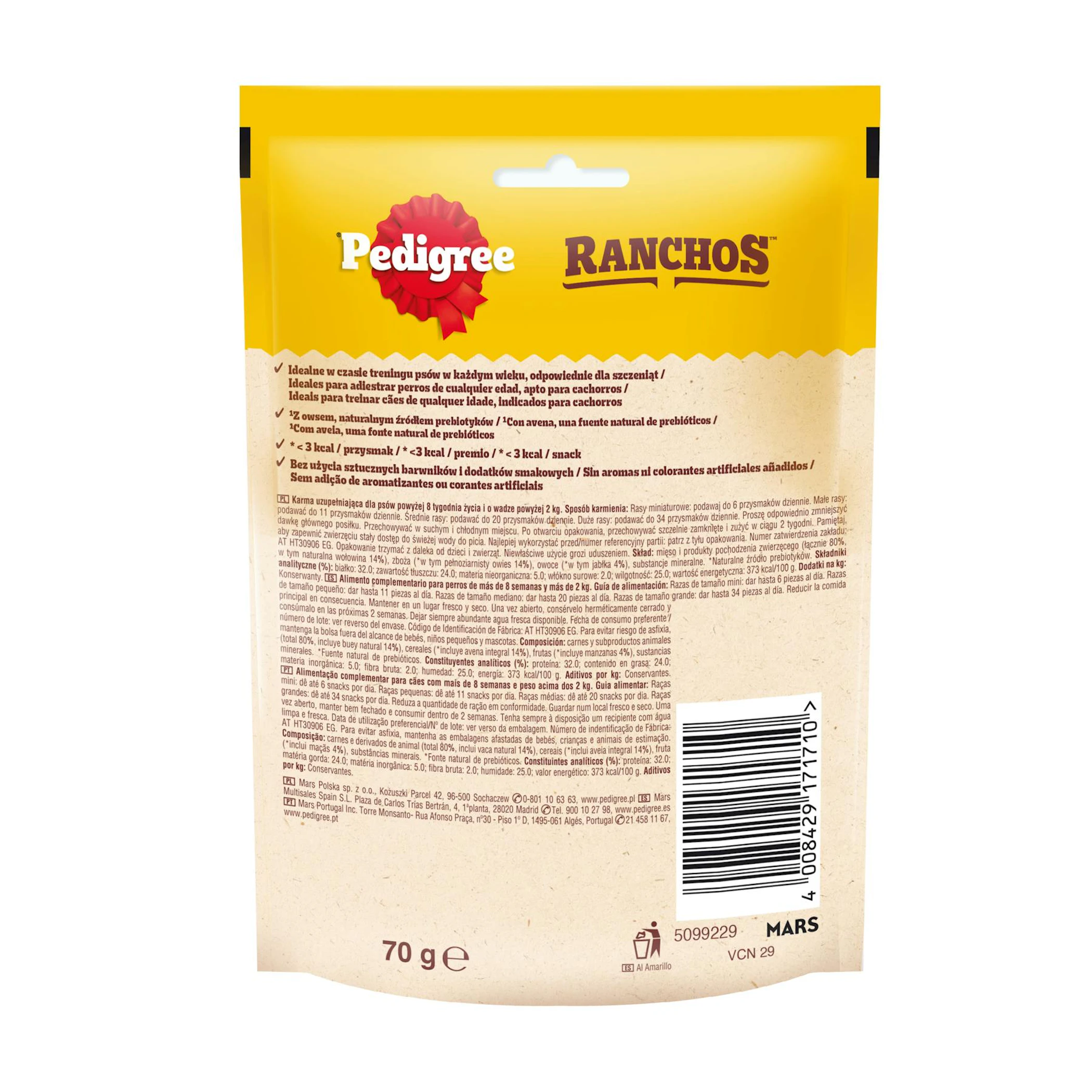 Snack Perros Ranchos Originals Pedigree 70Gr