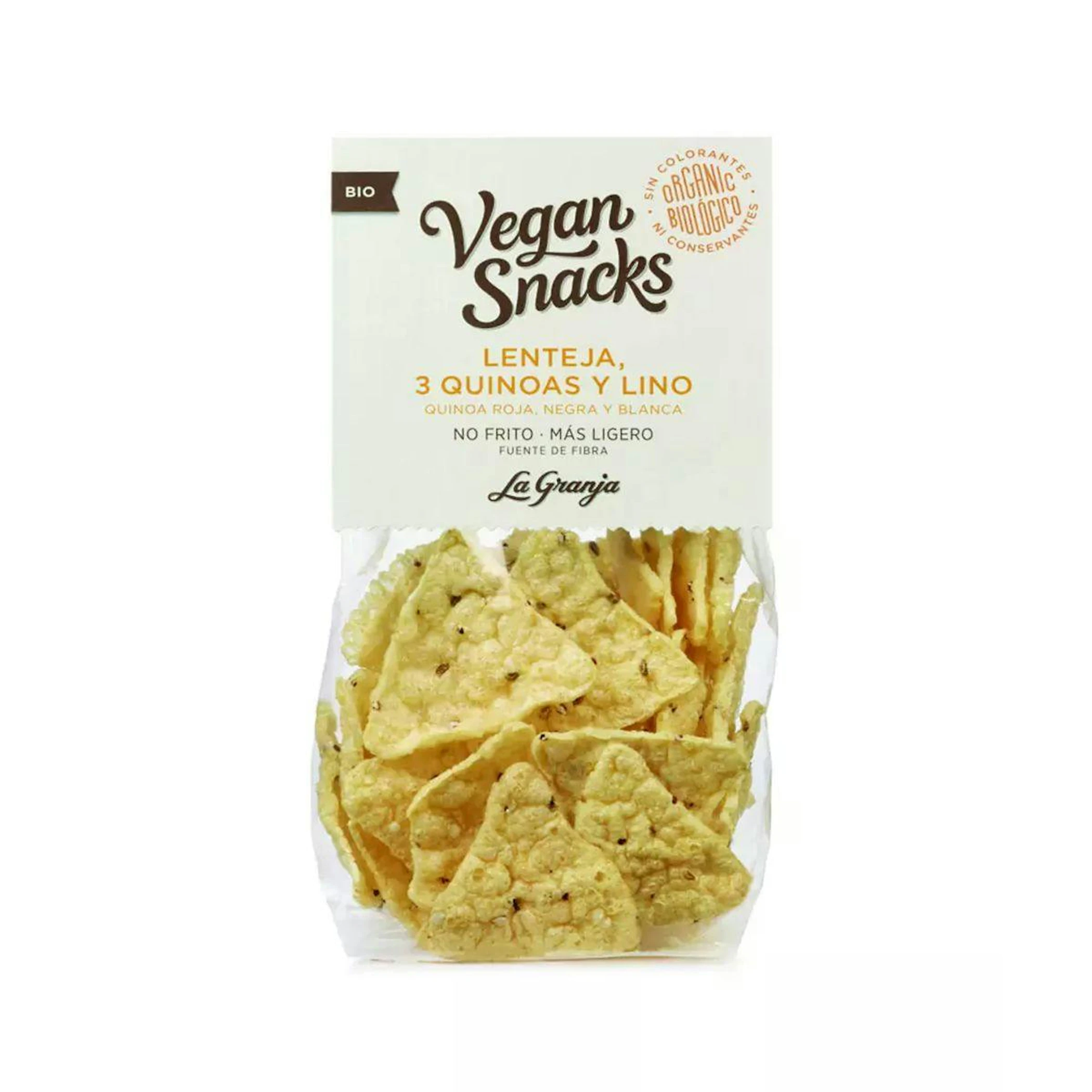 Snack Vegano De Lenteja, 3 Quinoas Y Lino La Granja 40 G 0